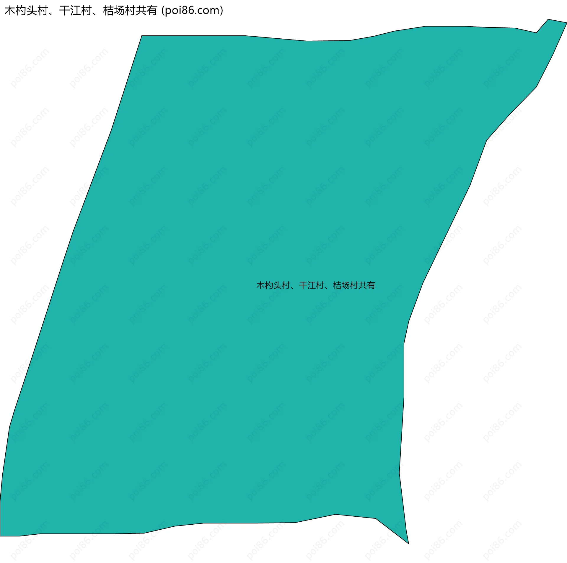 木杓头村、干江村、桔场村共有边界地图