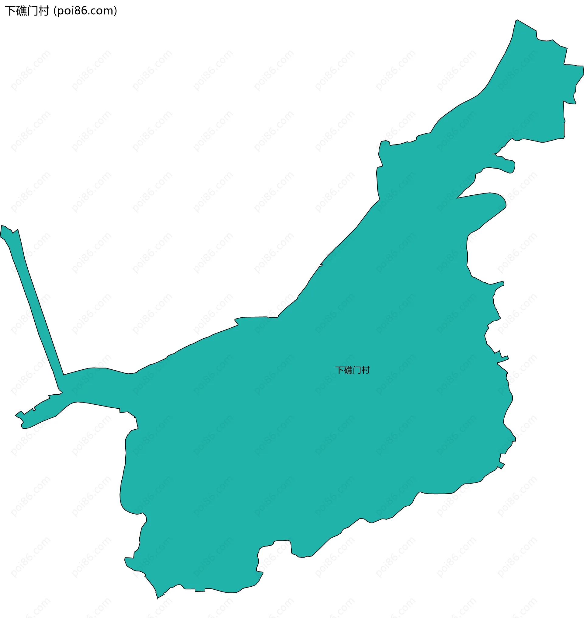 下礁门村边界地图