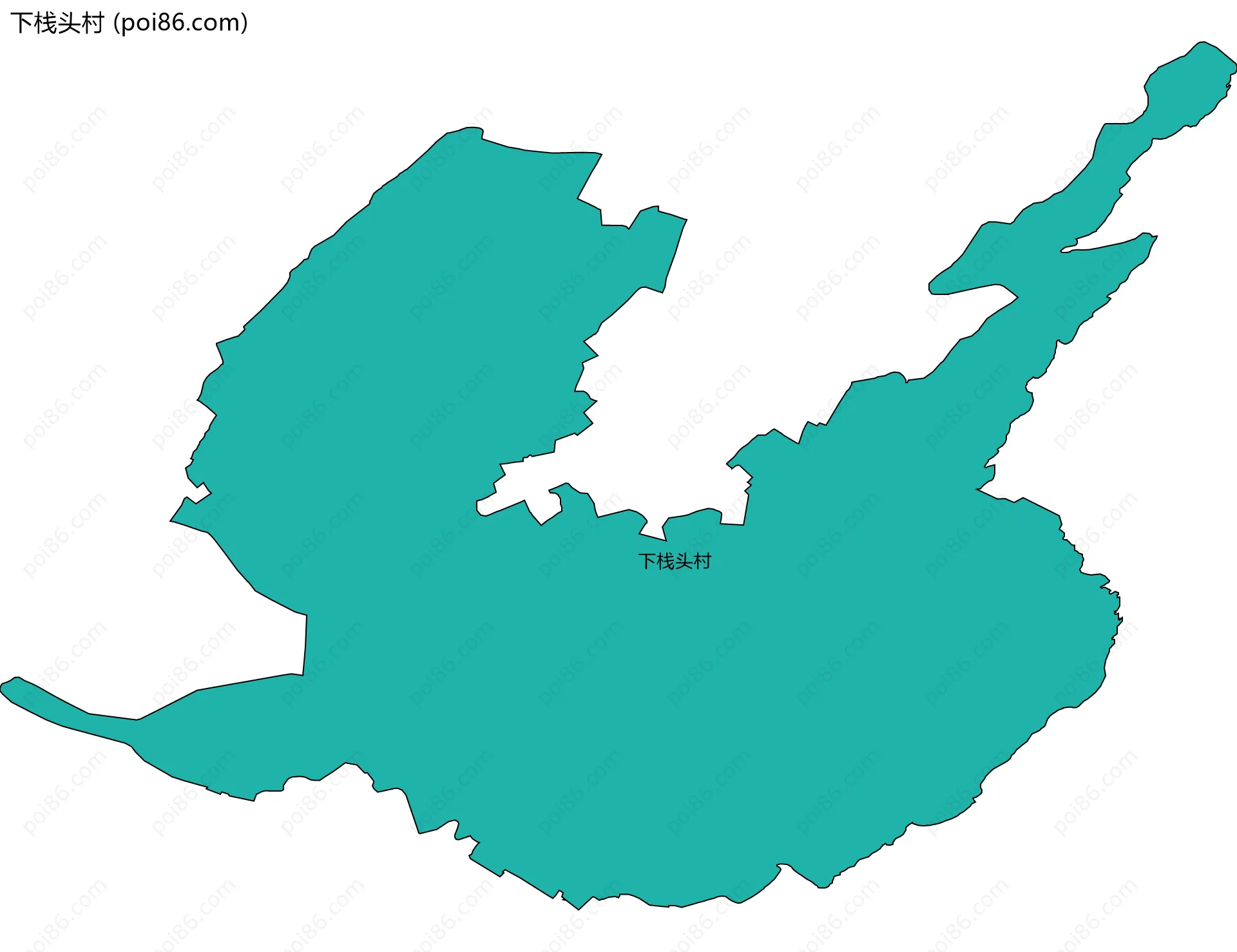 下栈头村边界地图