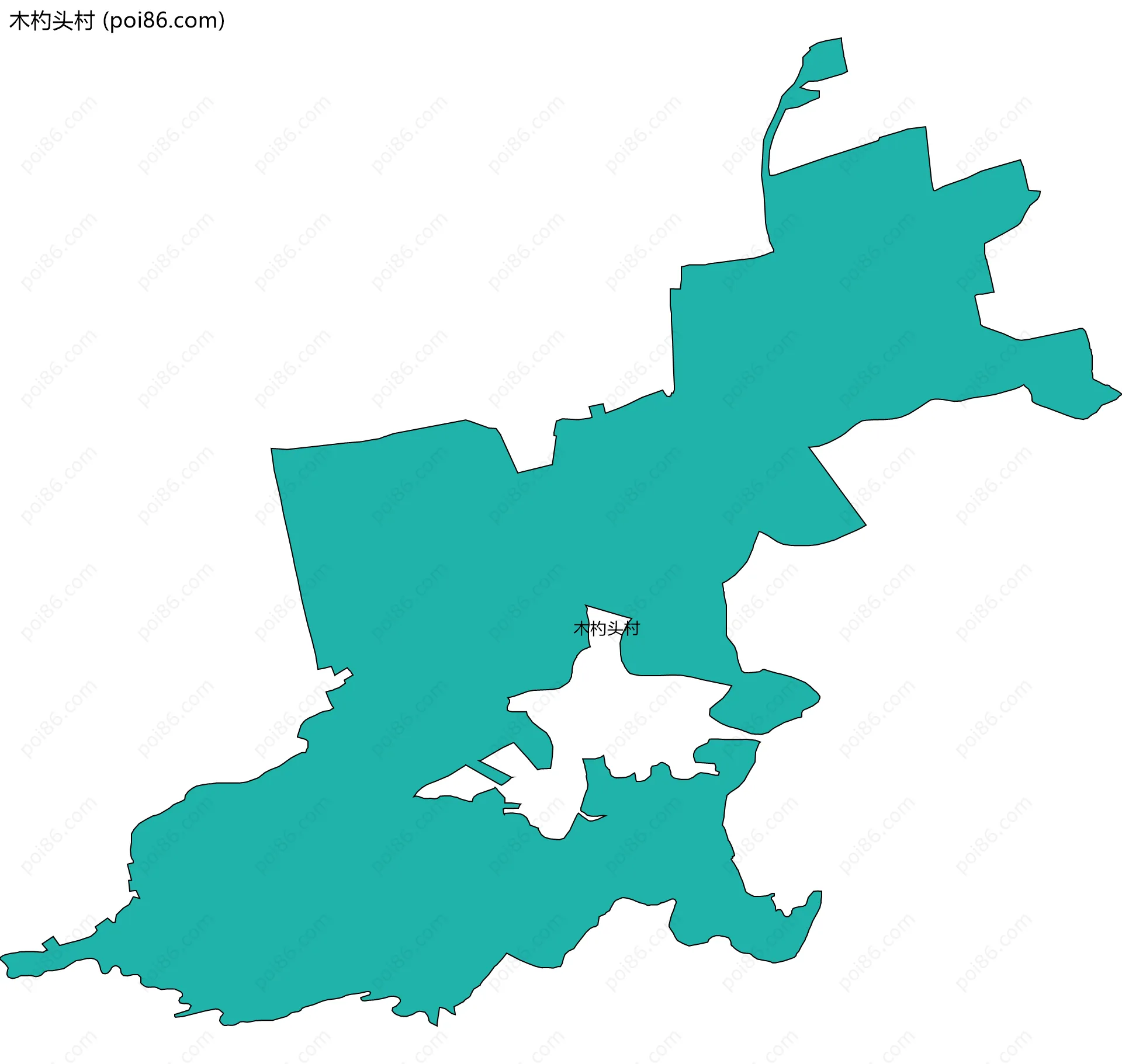 木杓头村边界地图