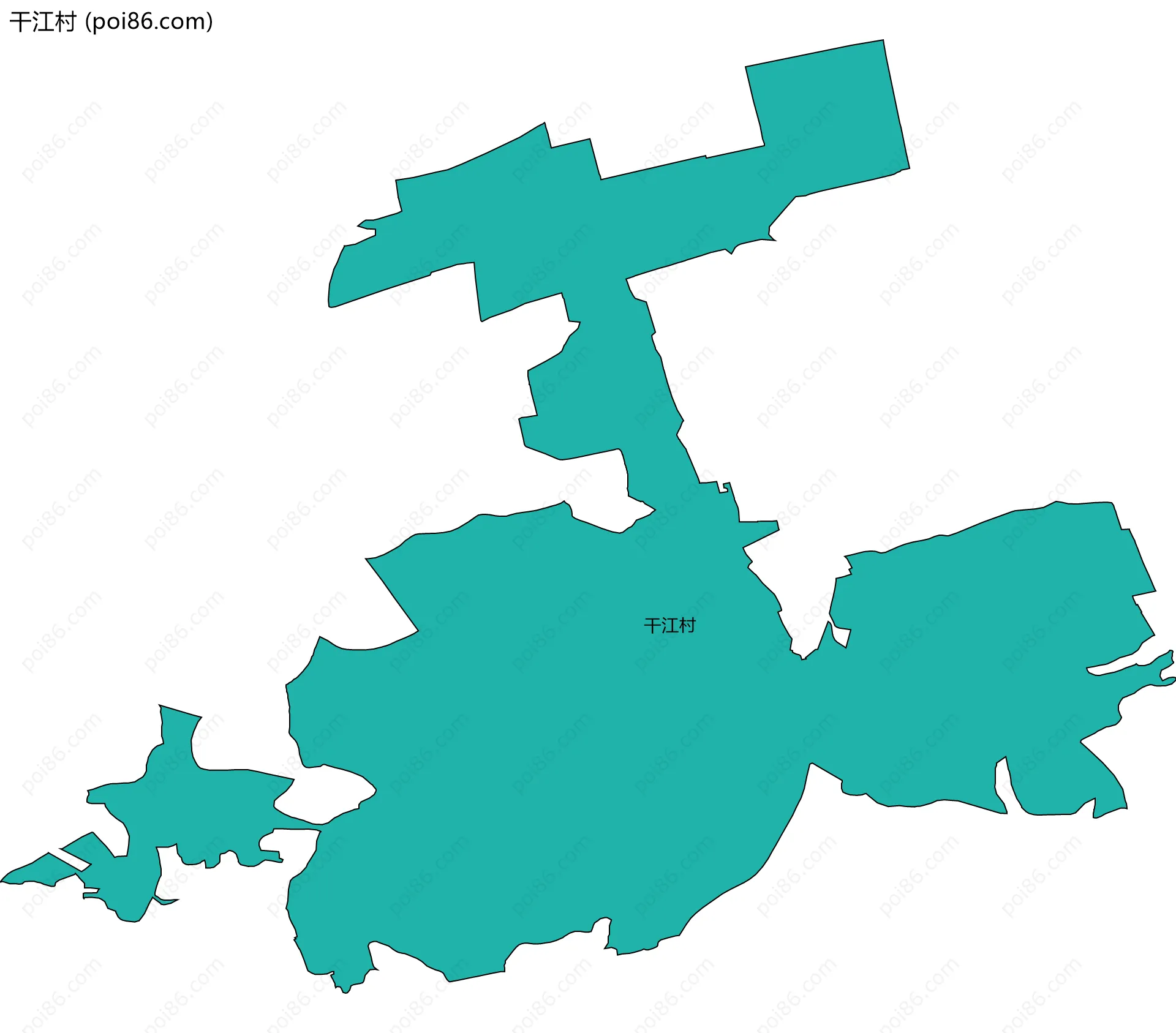 干江村边界地图