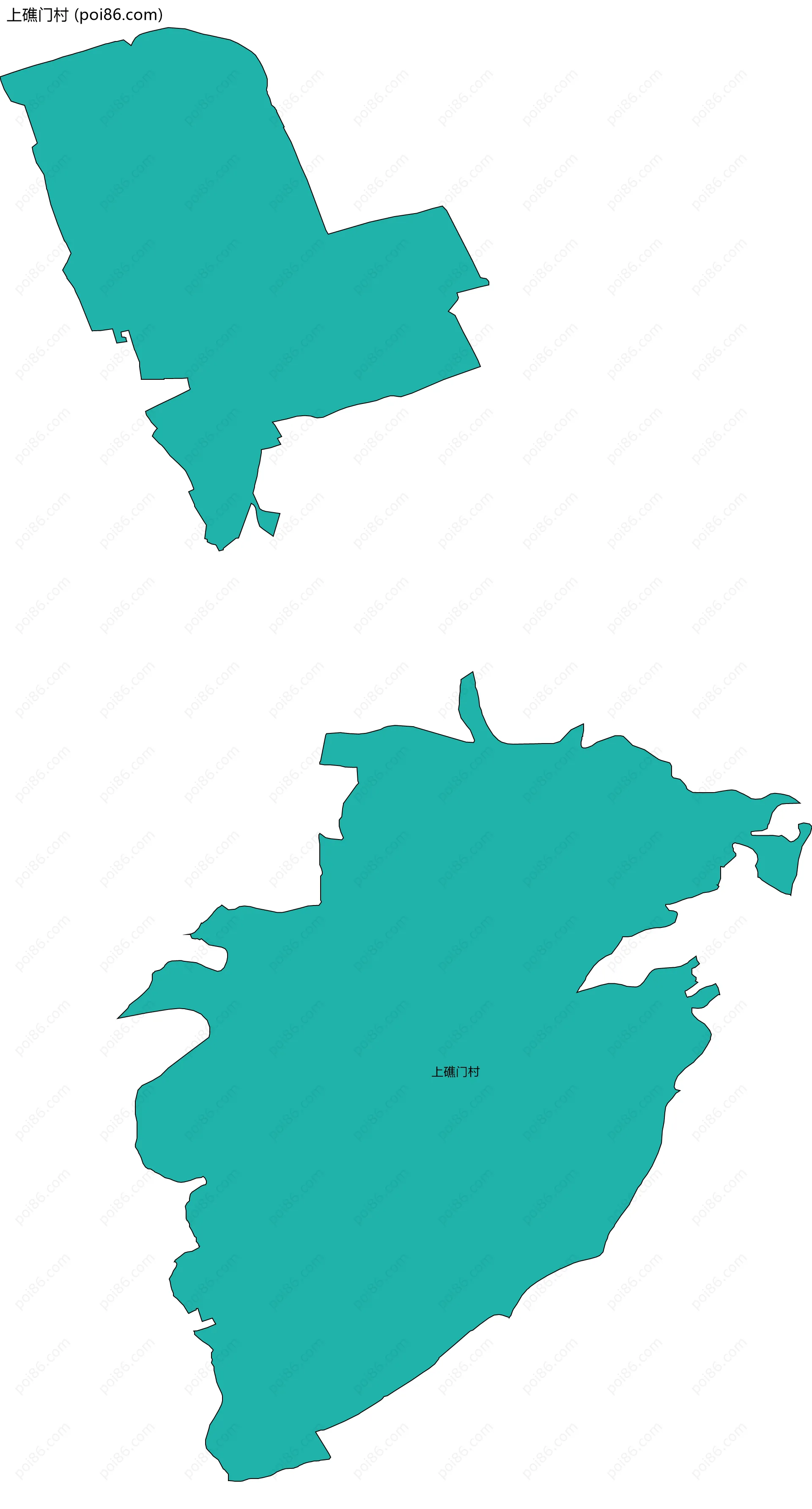 上礁门村边界地图