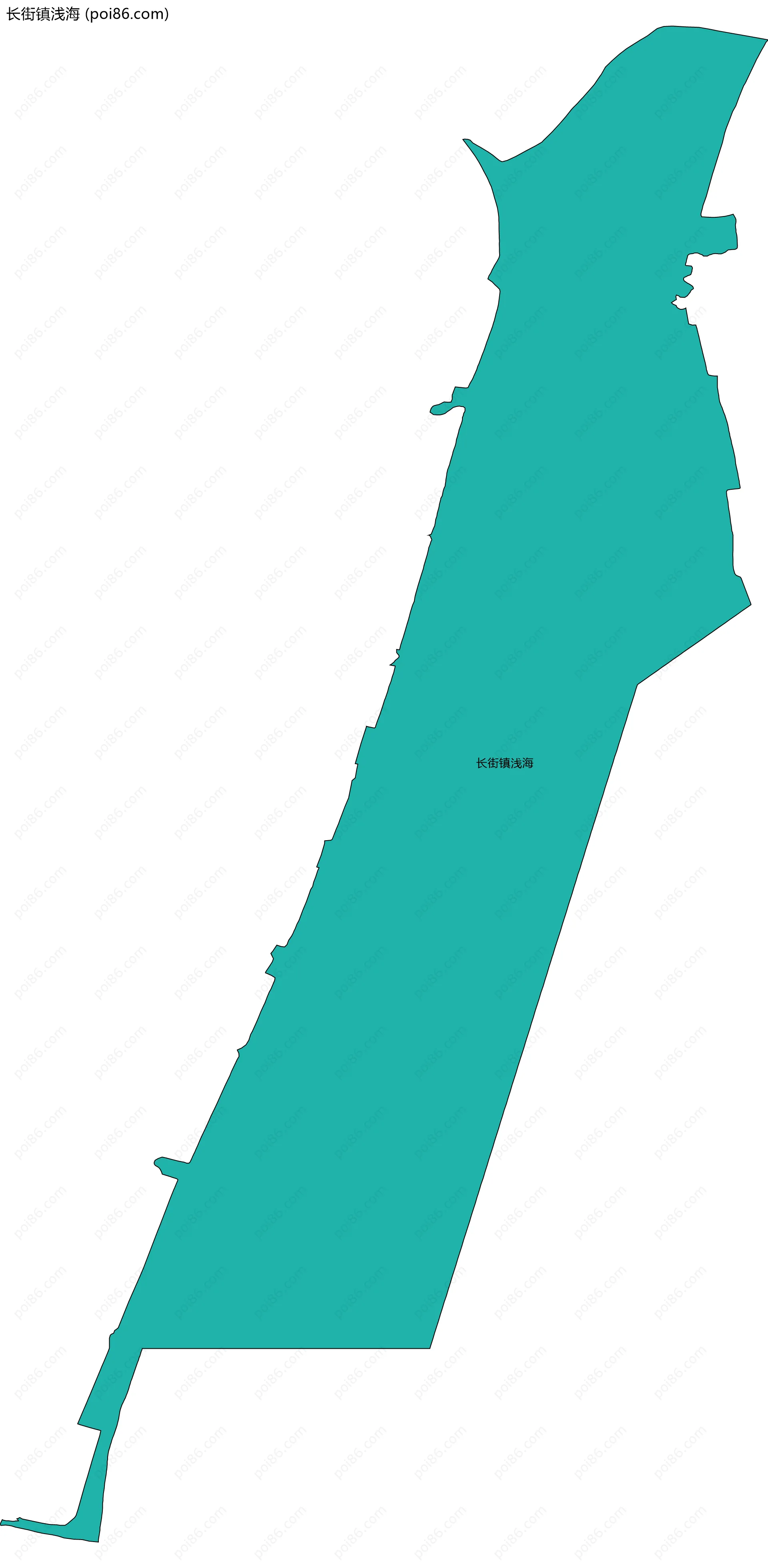 长街镇浅海边界地图