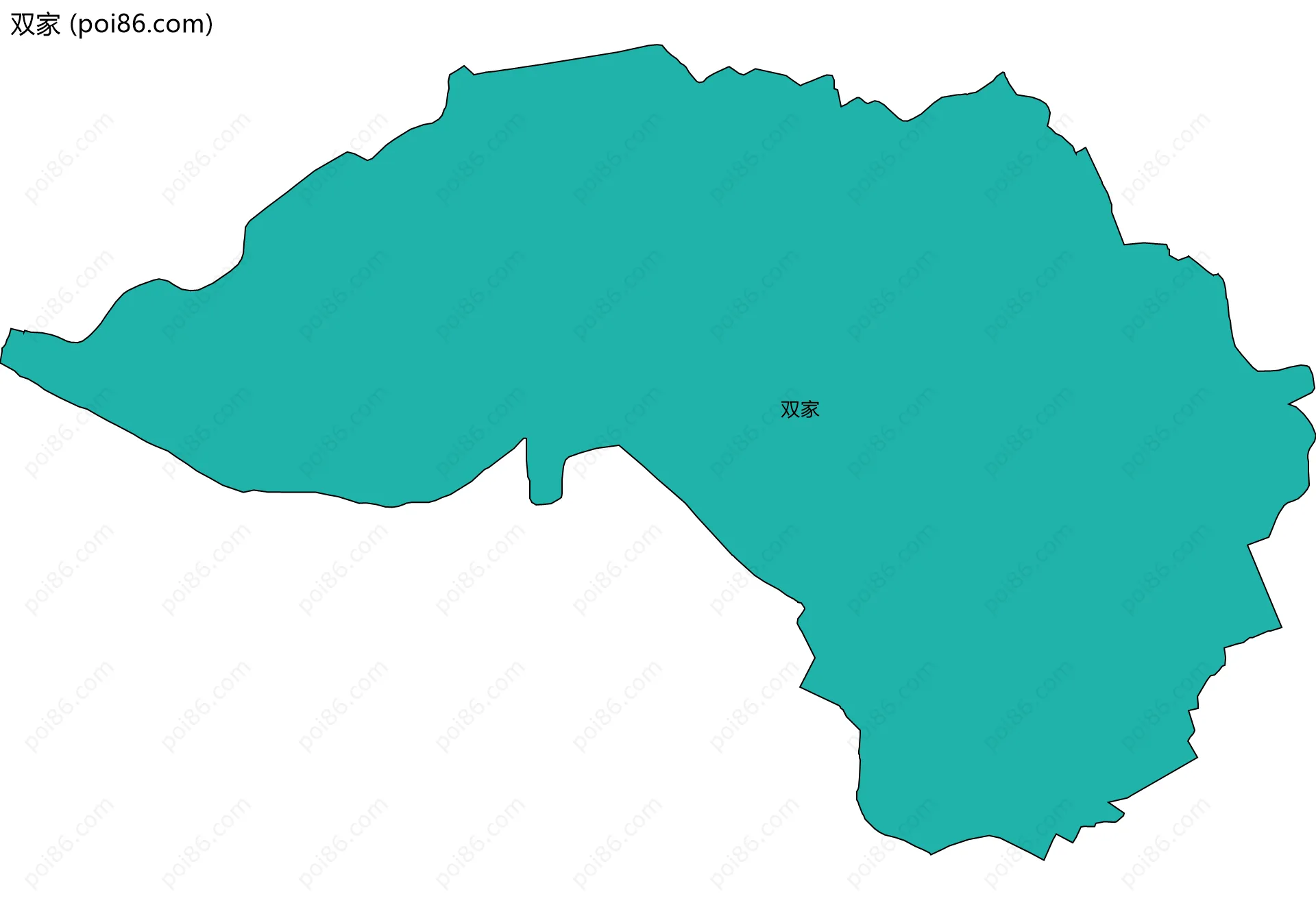 双家边界地图