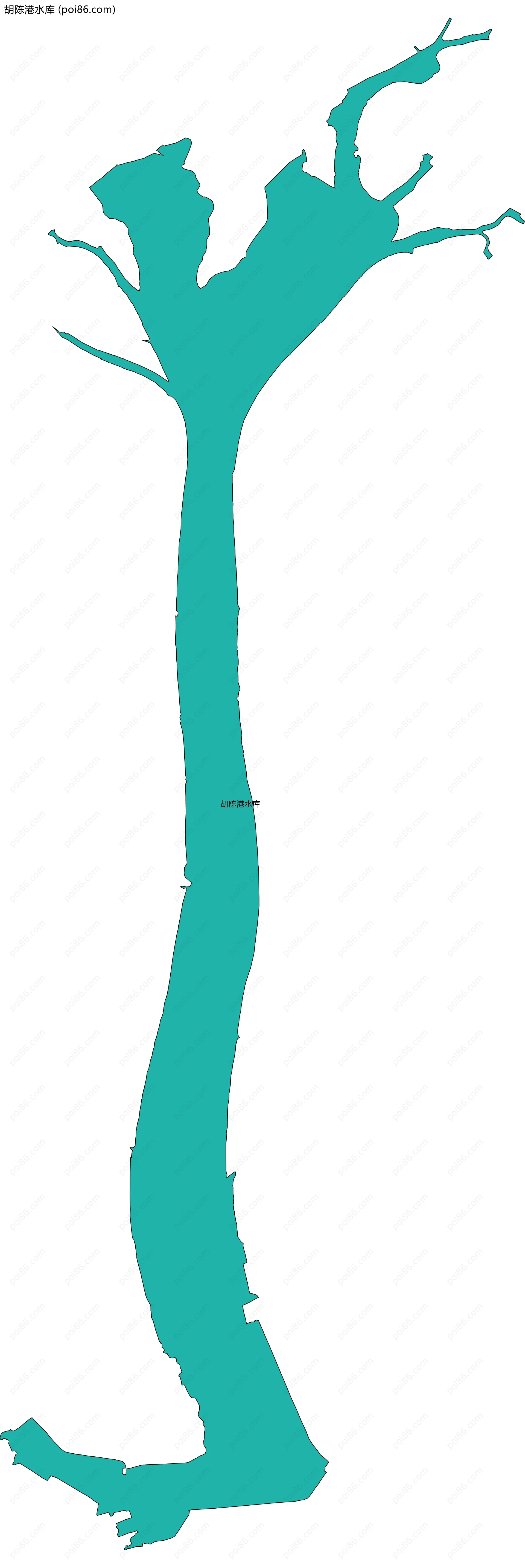 胡陈港水库边界地图