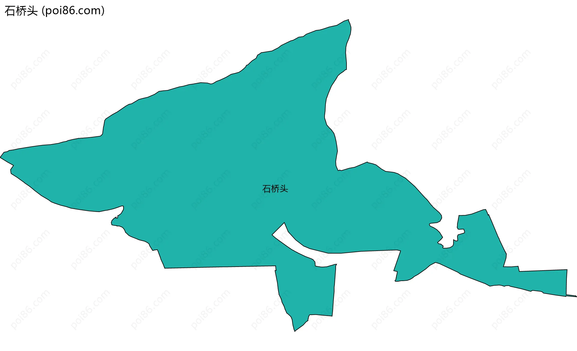 石桥头边界地图