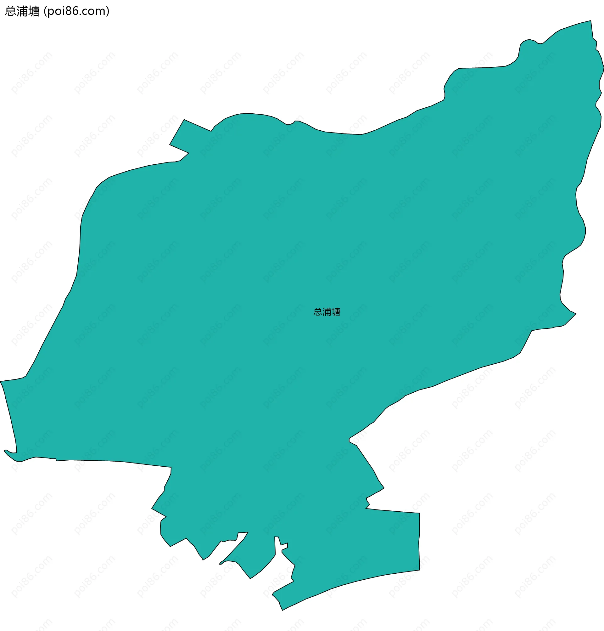 总浦塘边界地图