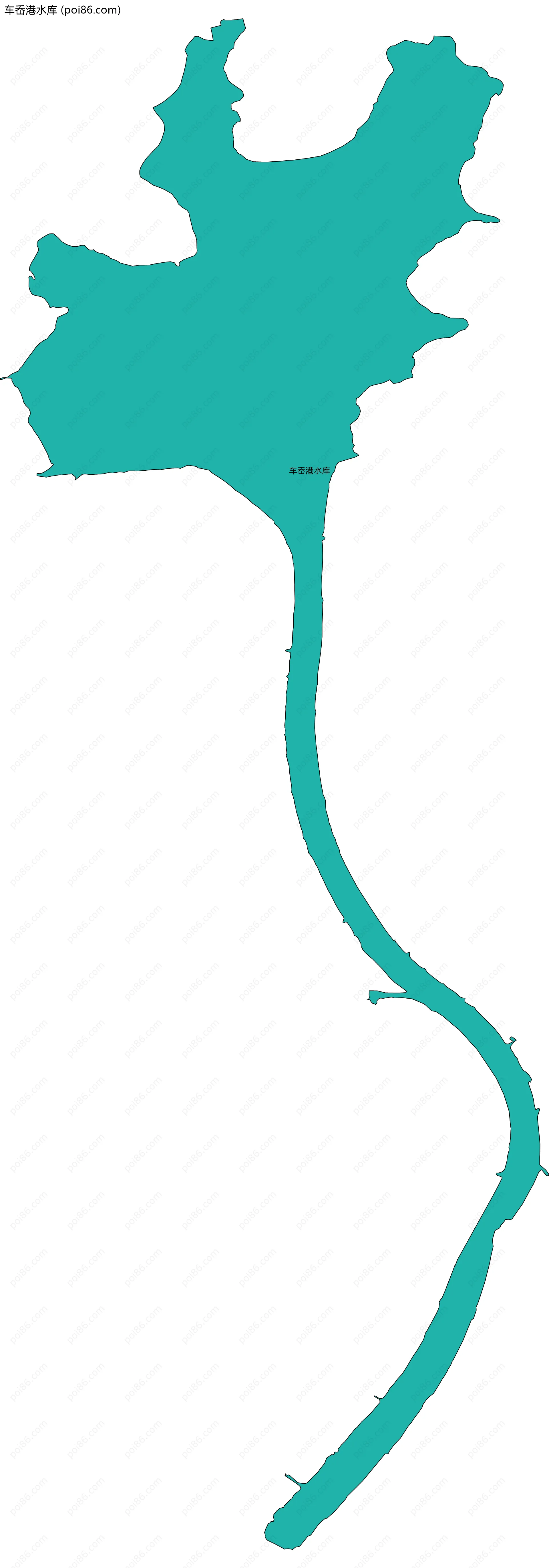 车岙港水库边界地图