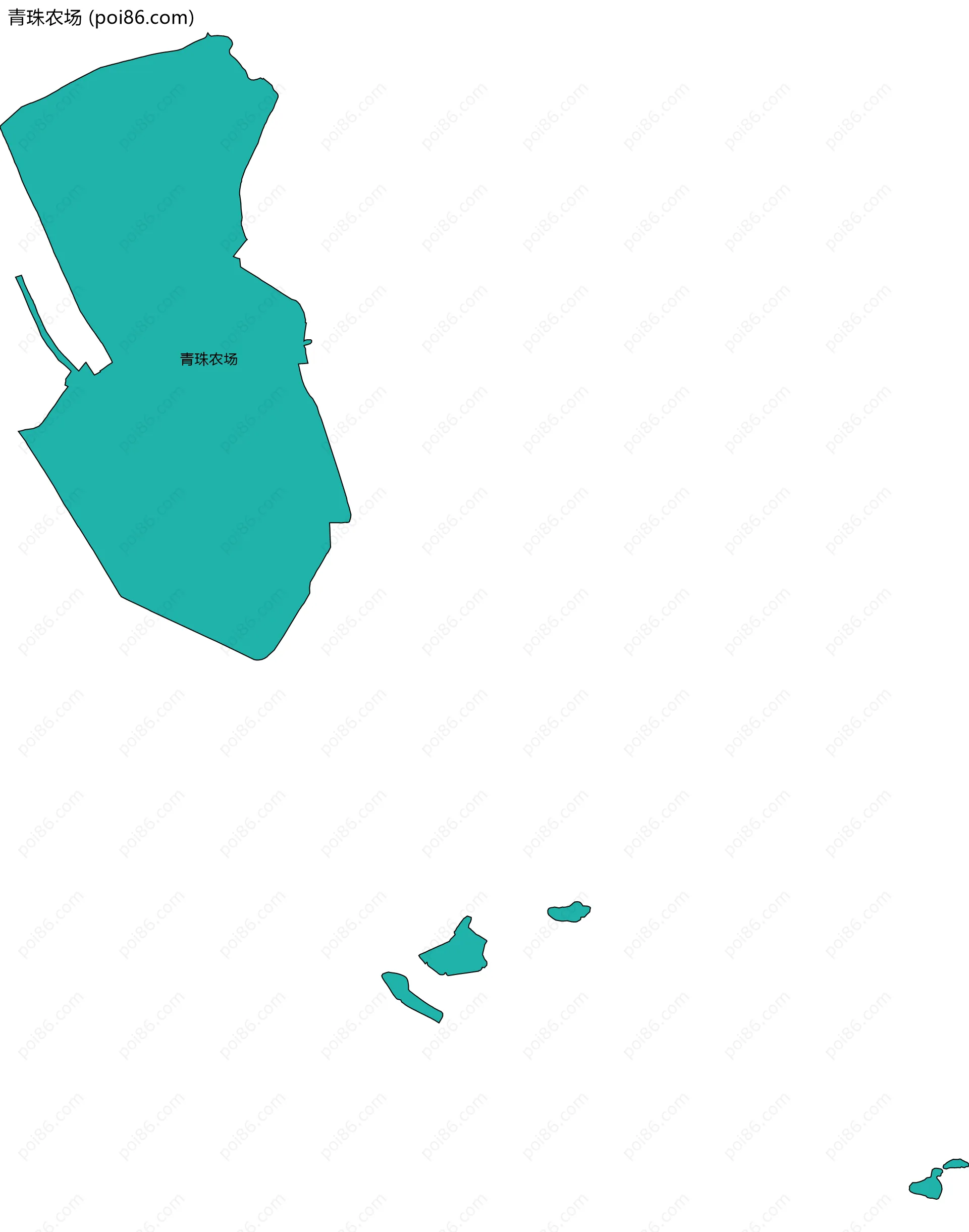 青珠农场边界地图