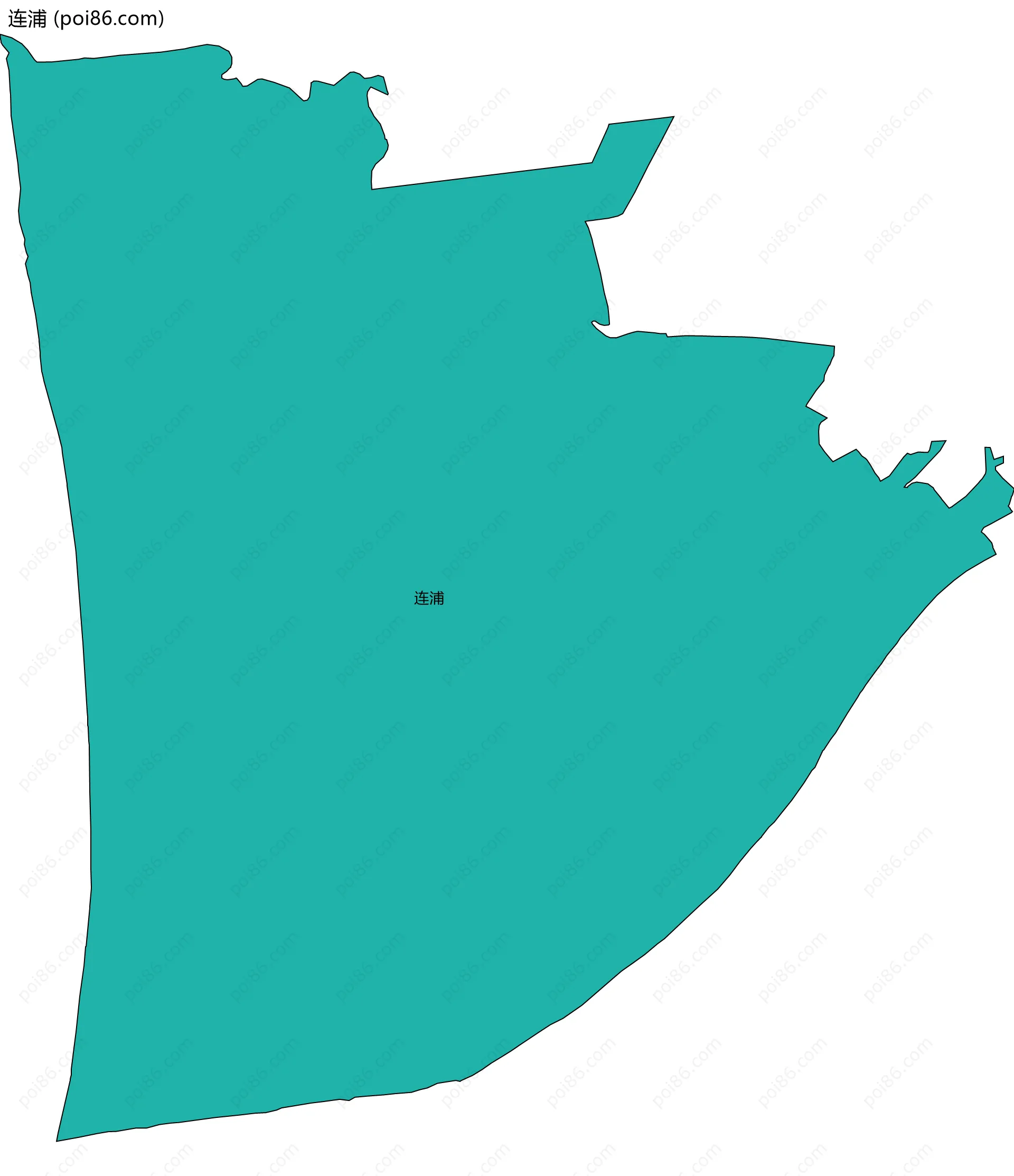 连浦边界地图