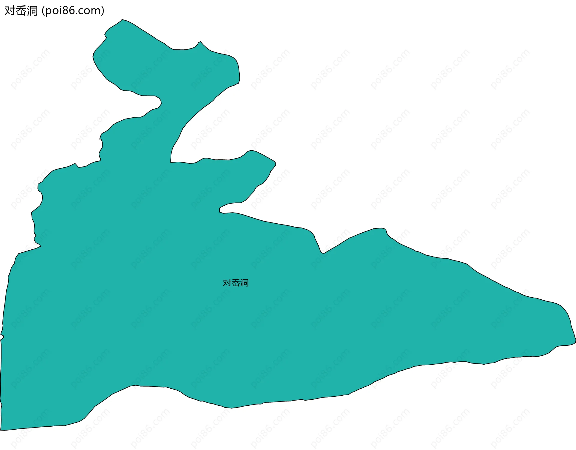 对岙洞边界地图