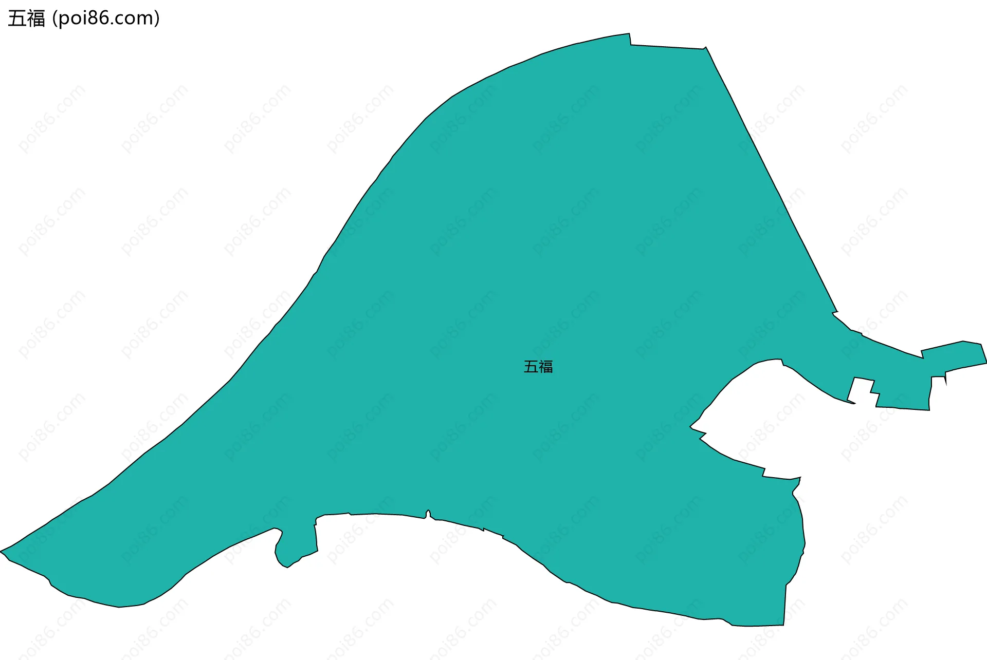 五福边界地图