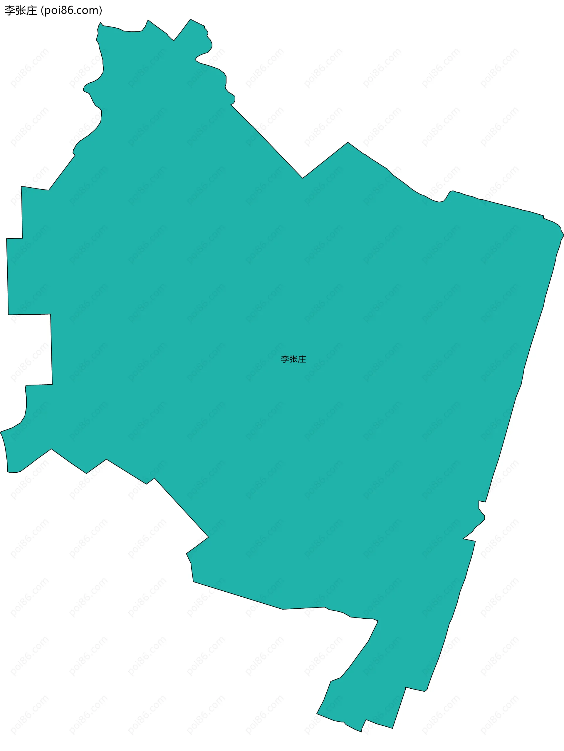 李张庄边界地图