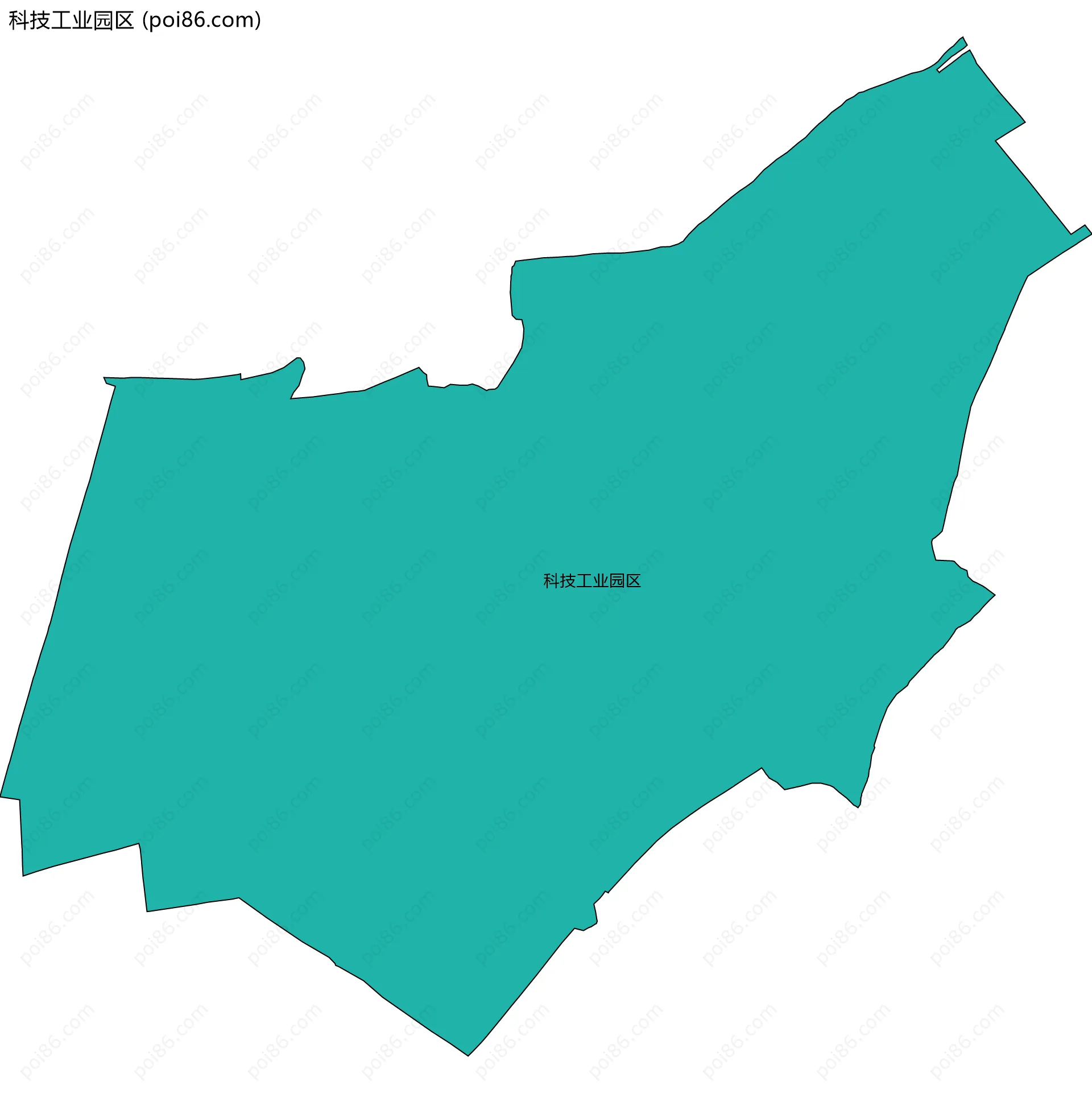 科技工业园区边界地图