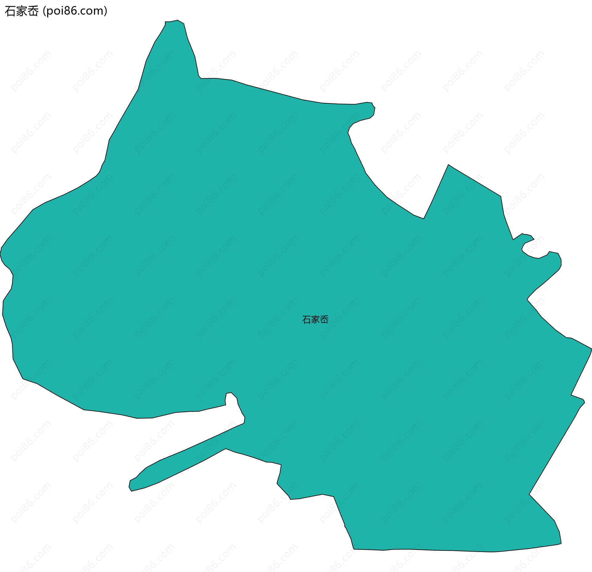 石家岙边界地图