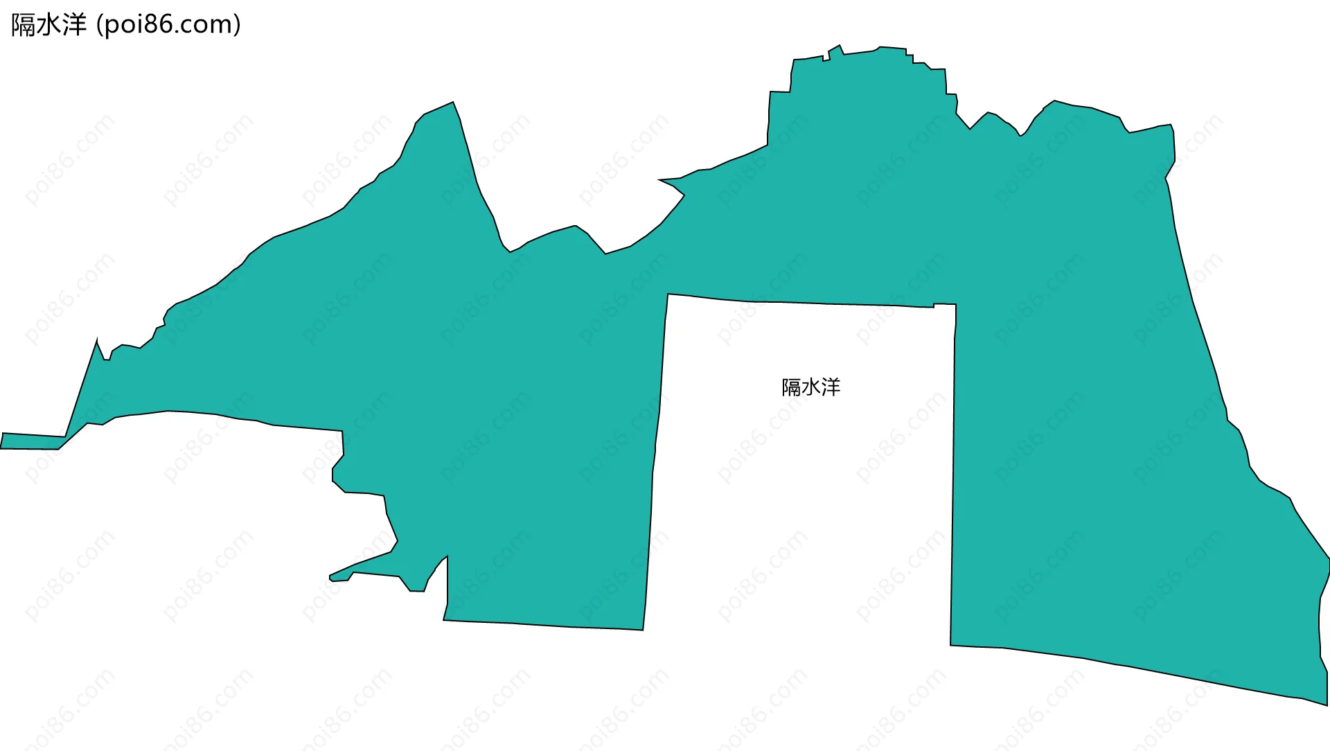 隔水洋边界地图