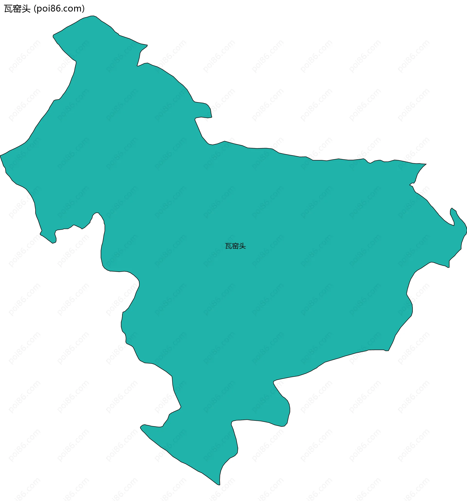 瓦窑头边界地图