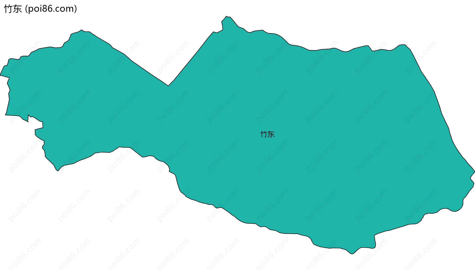 竹东边界地图