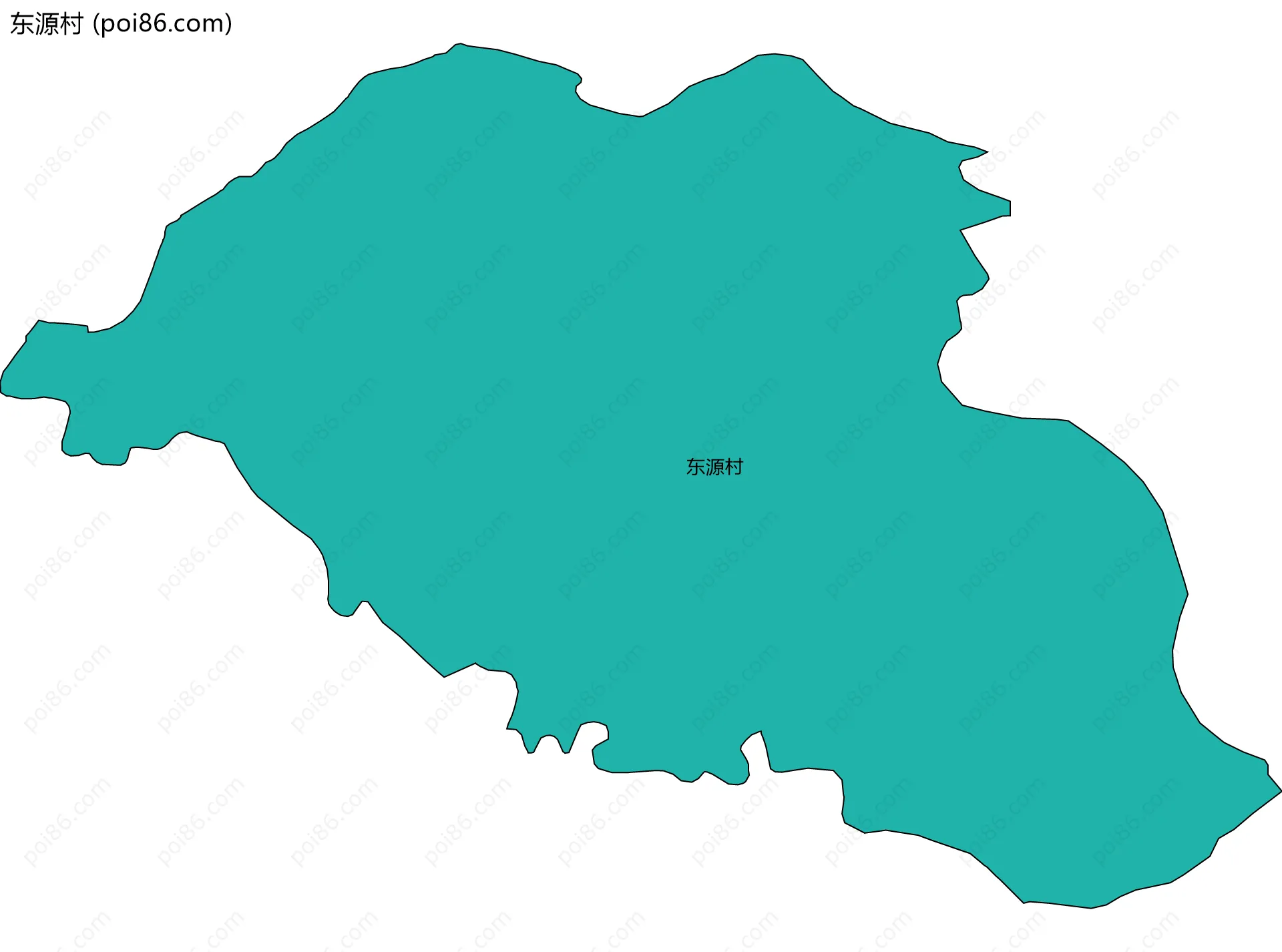 东源村边界地图