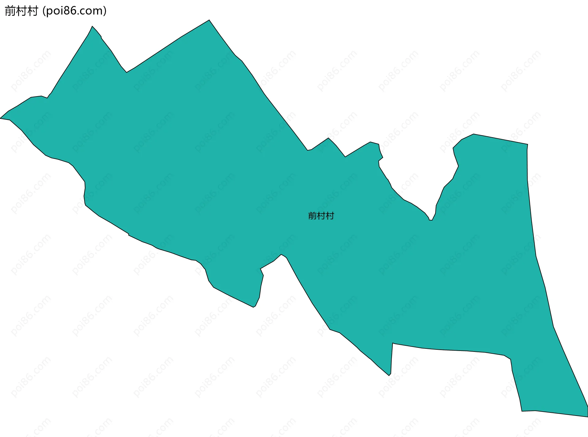 前村村边界地图
