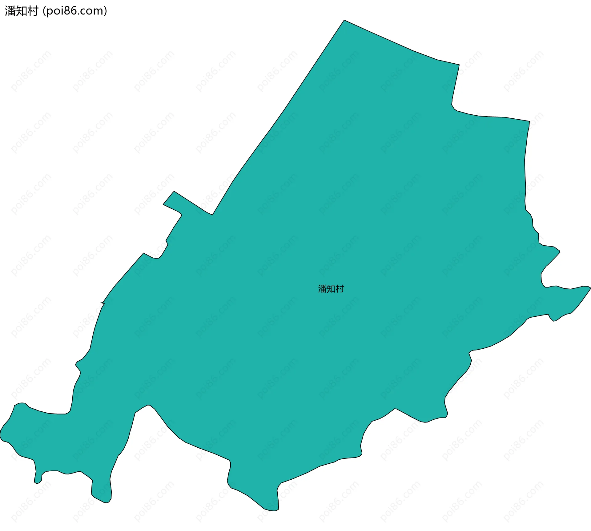 潘知村边界地图