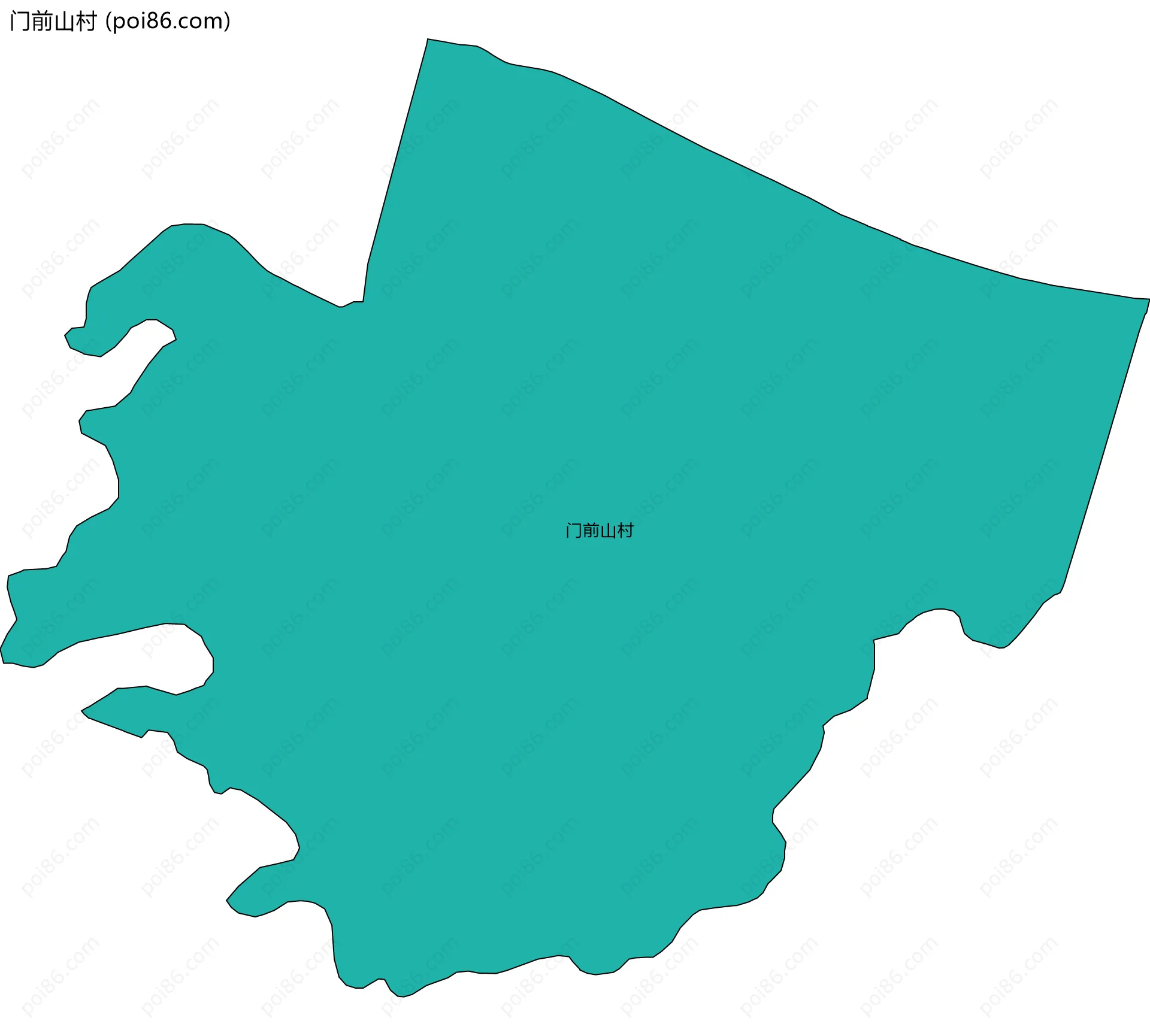 门前山村边界地图