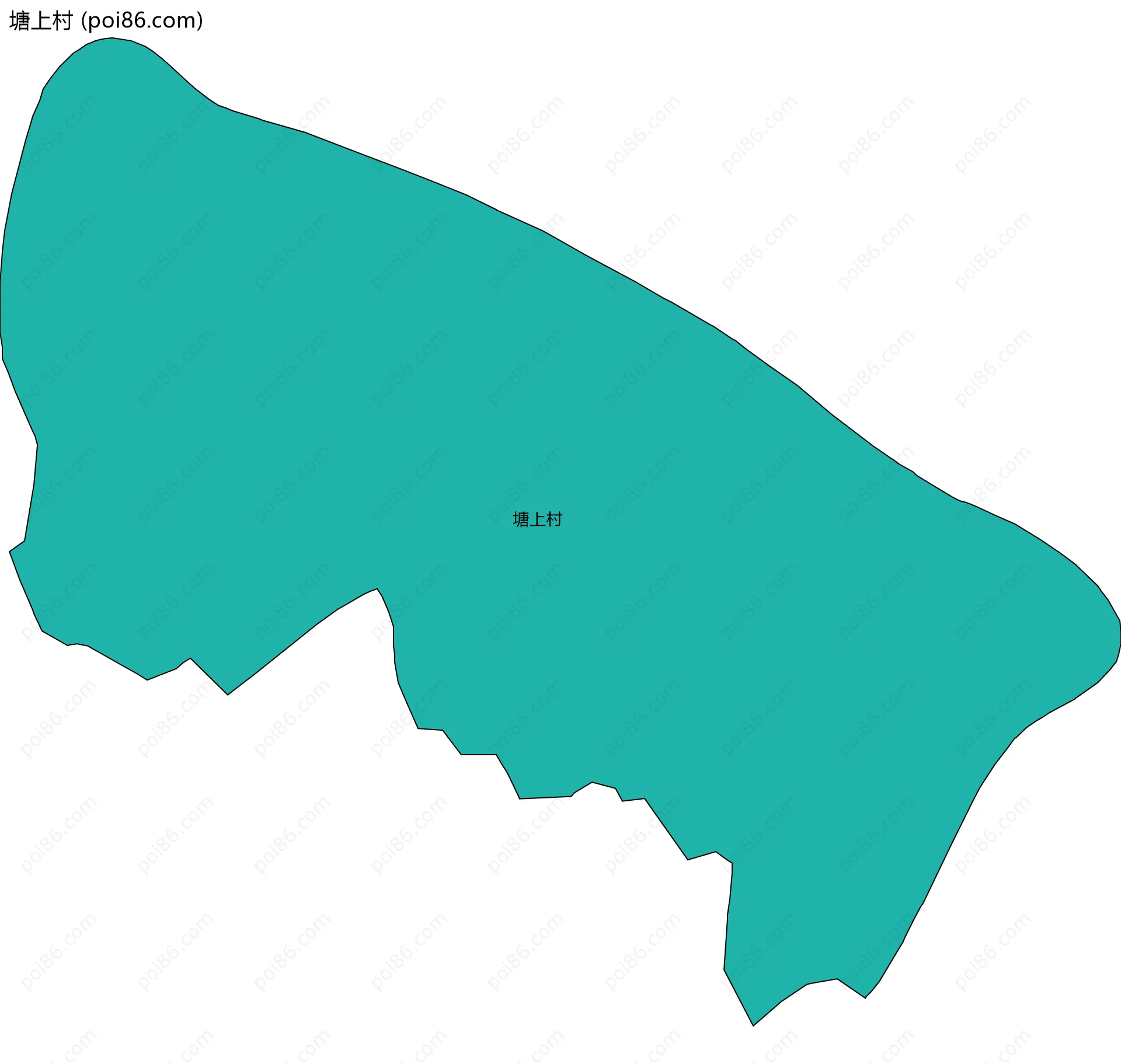 塘上村边界地图