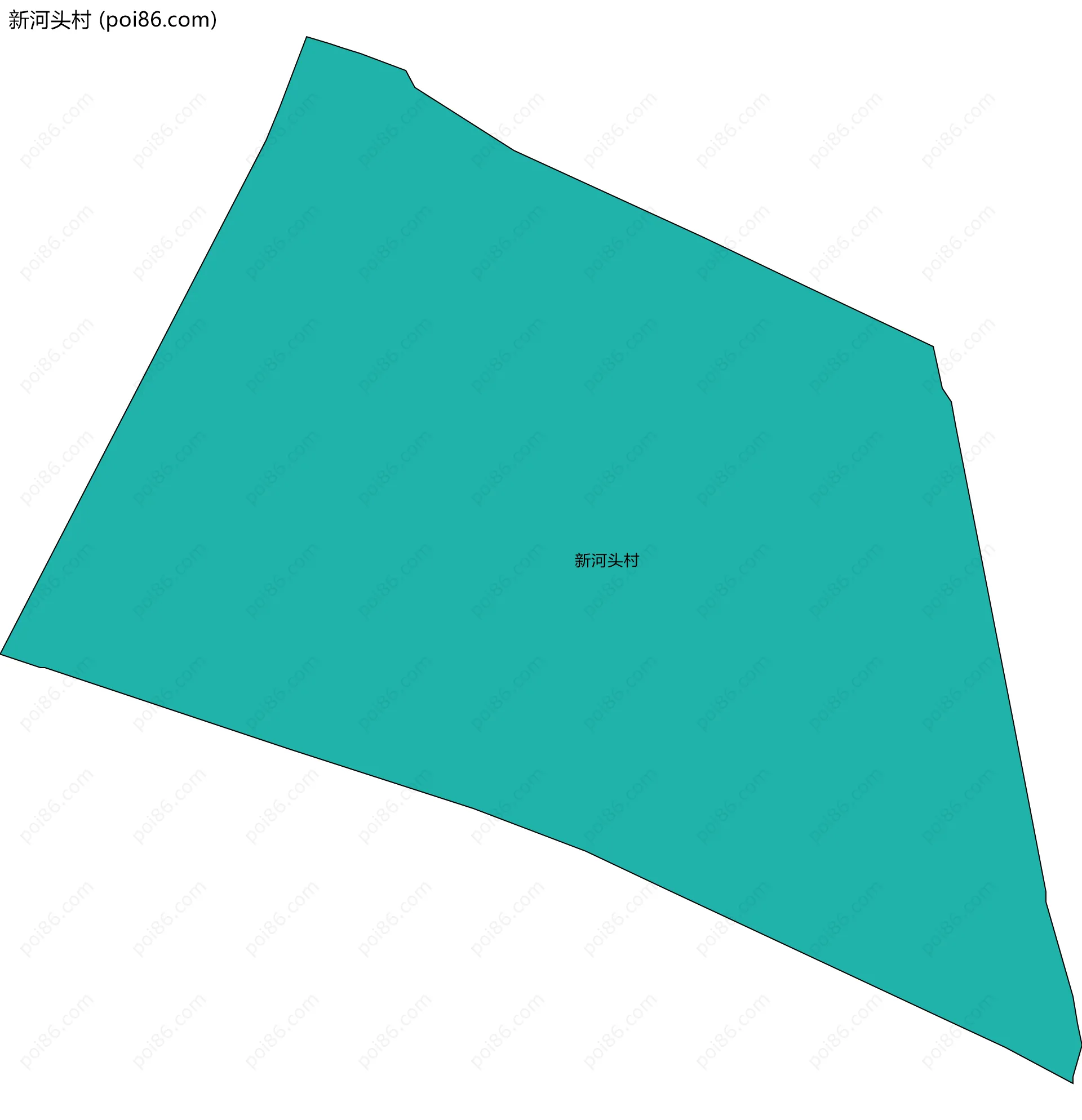 新河头村边界地图