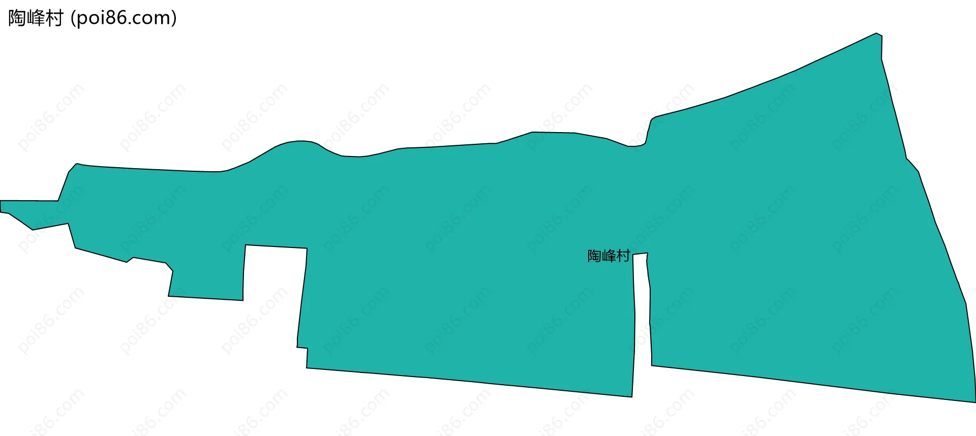 陶峰村边界地图