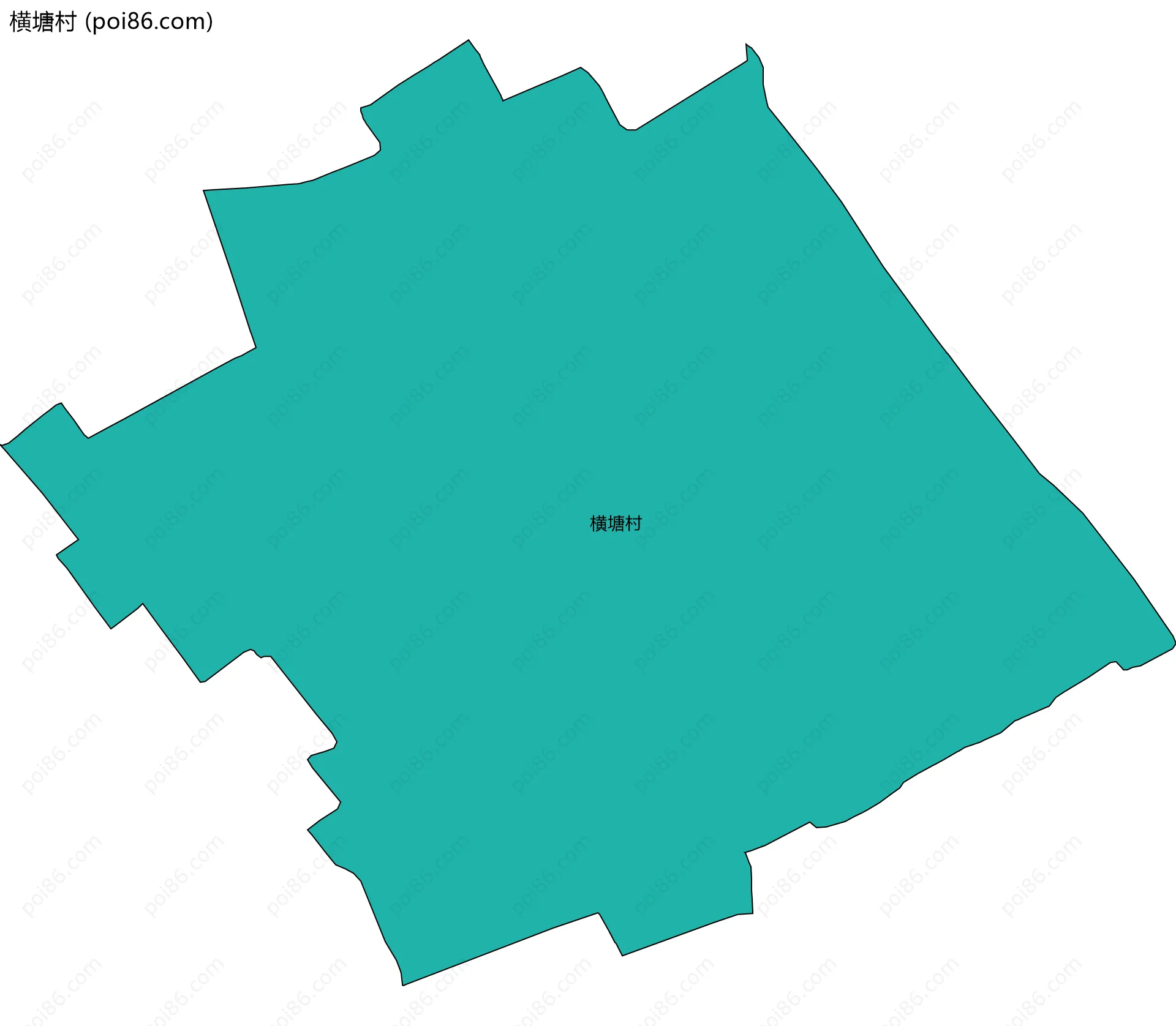 横塘村边界地图