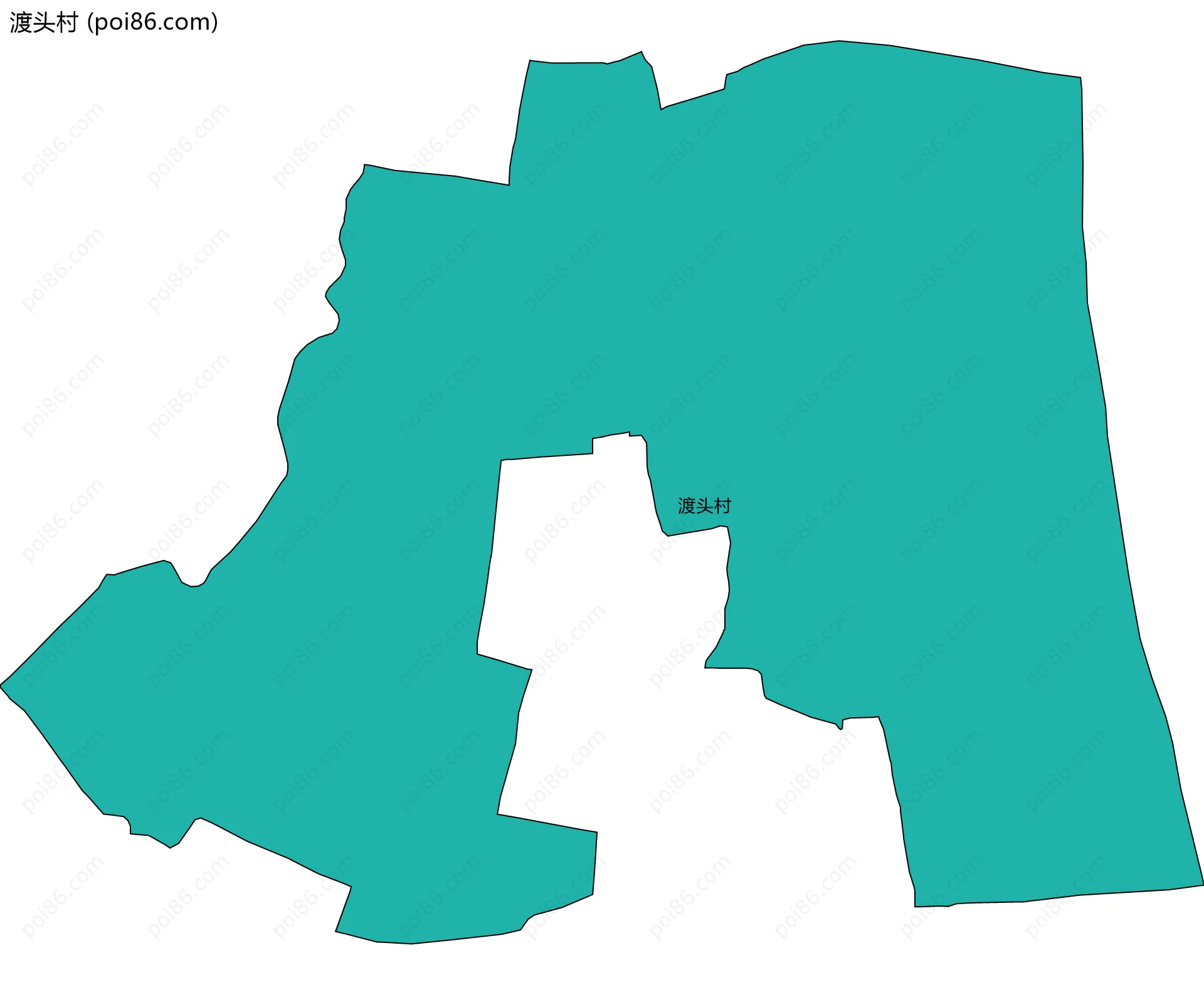 渡头村边界地图