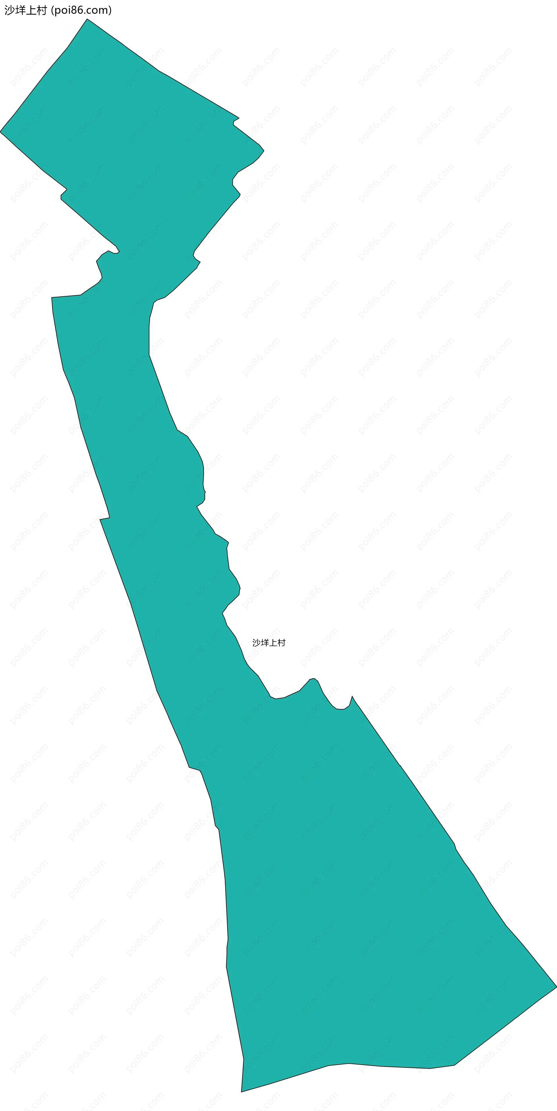 沙垟上村边界地图