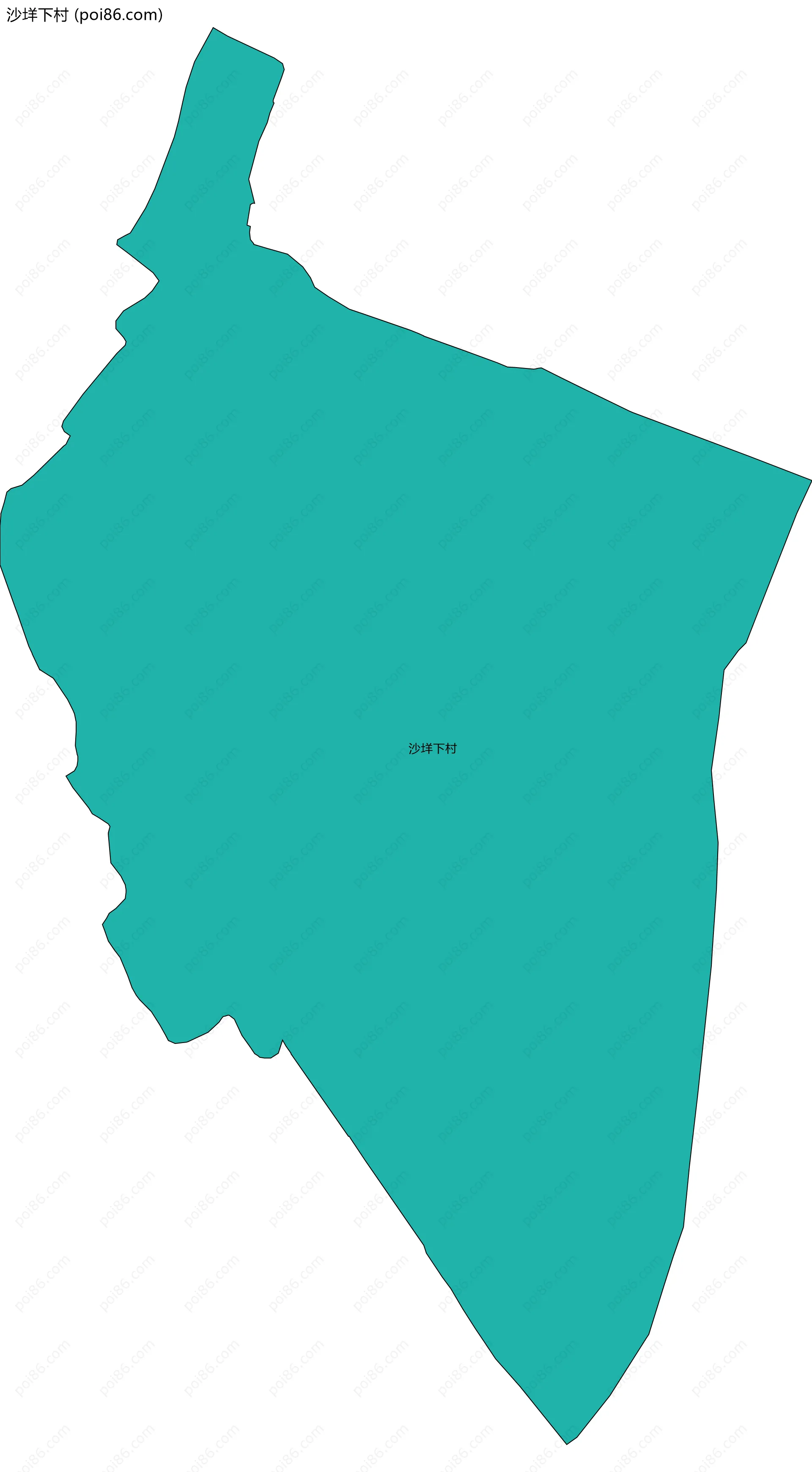 沙垟下村边界地图