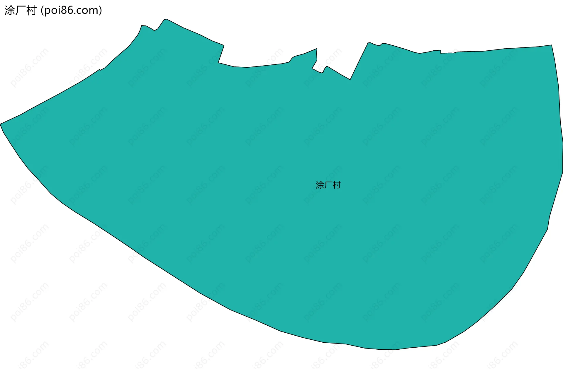涂厂村边界地图