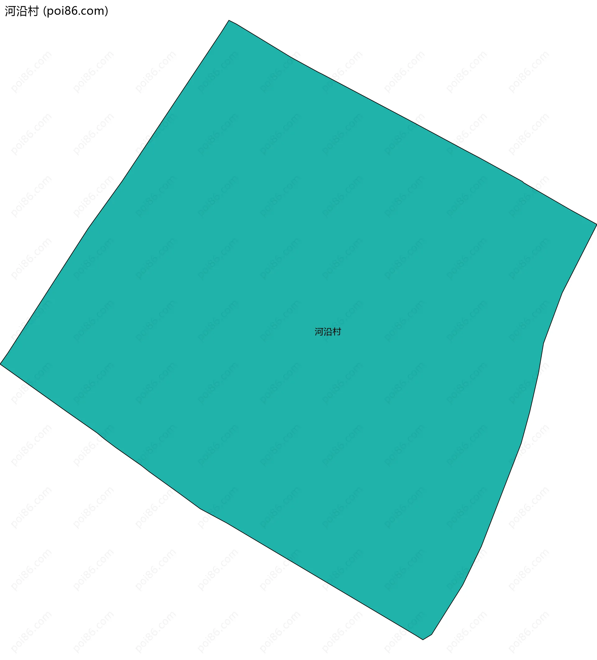 河沿村边界地图