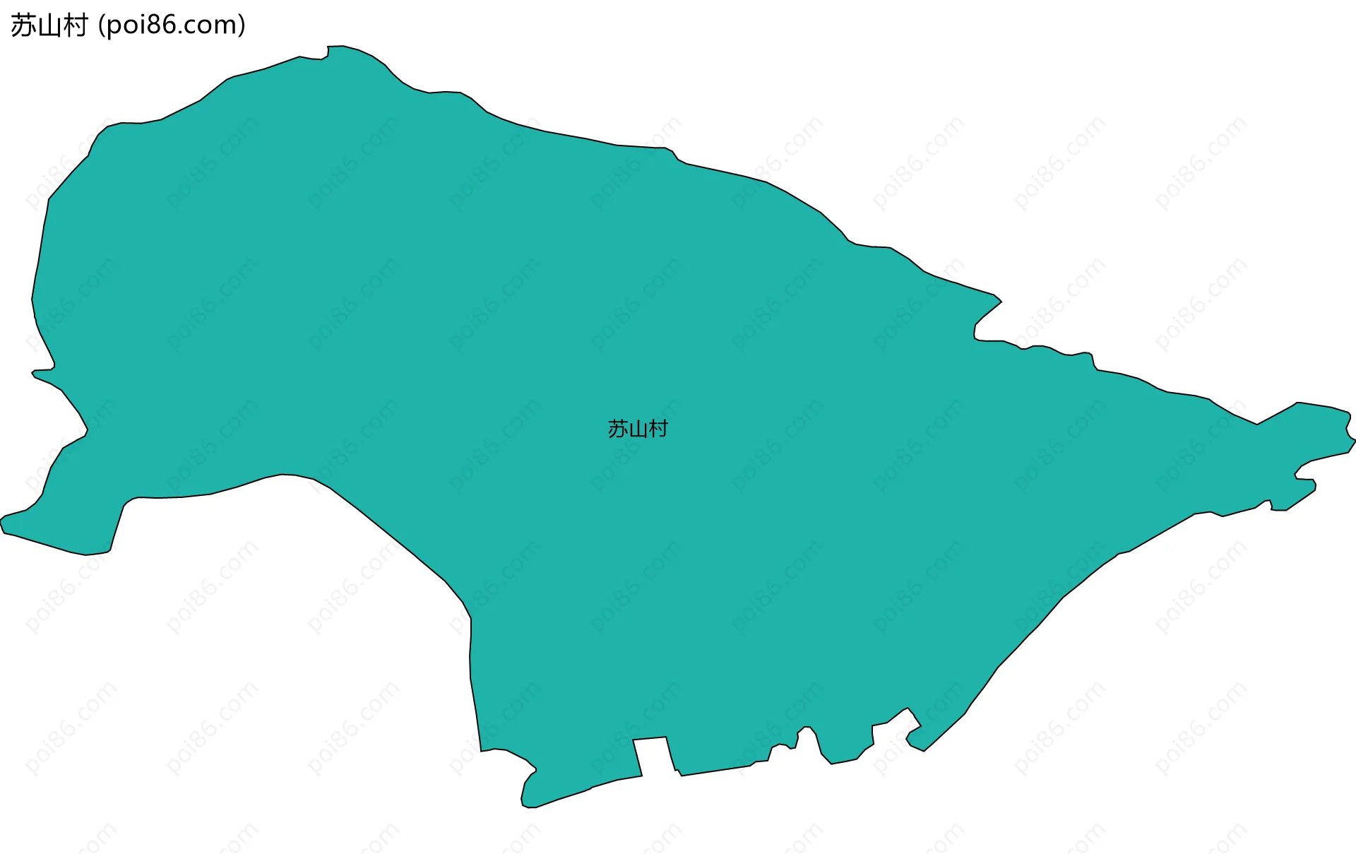 苏山村边界地图