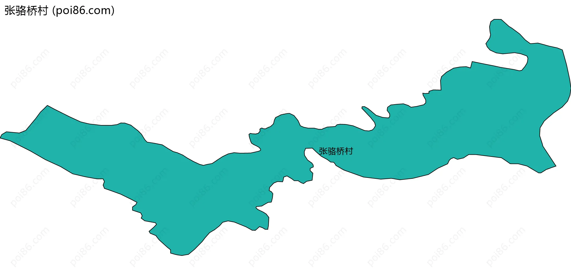 张骆桥村边界地图