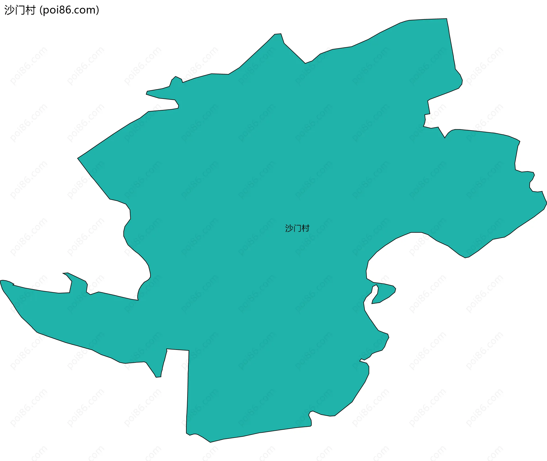 沙门村边界地图