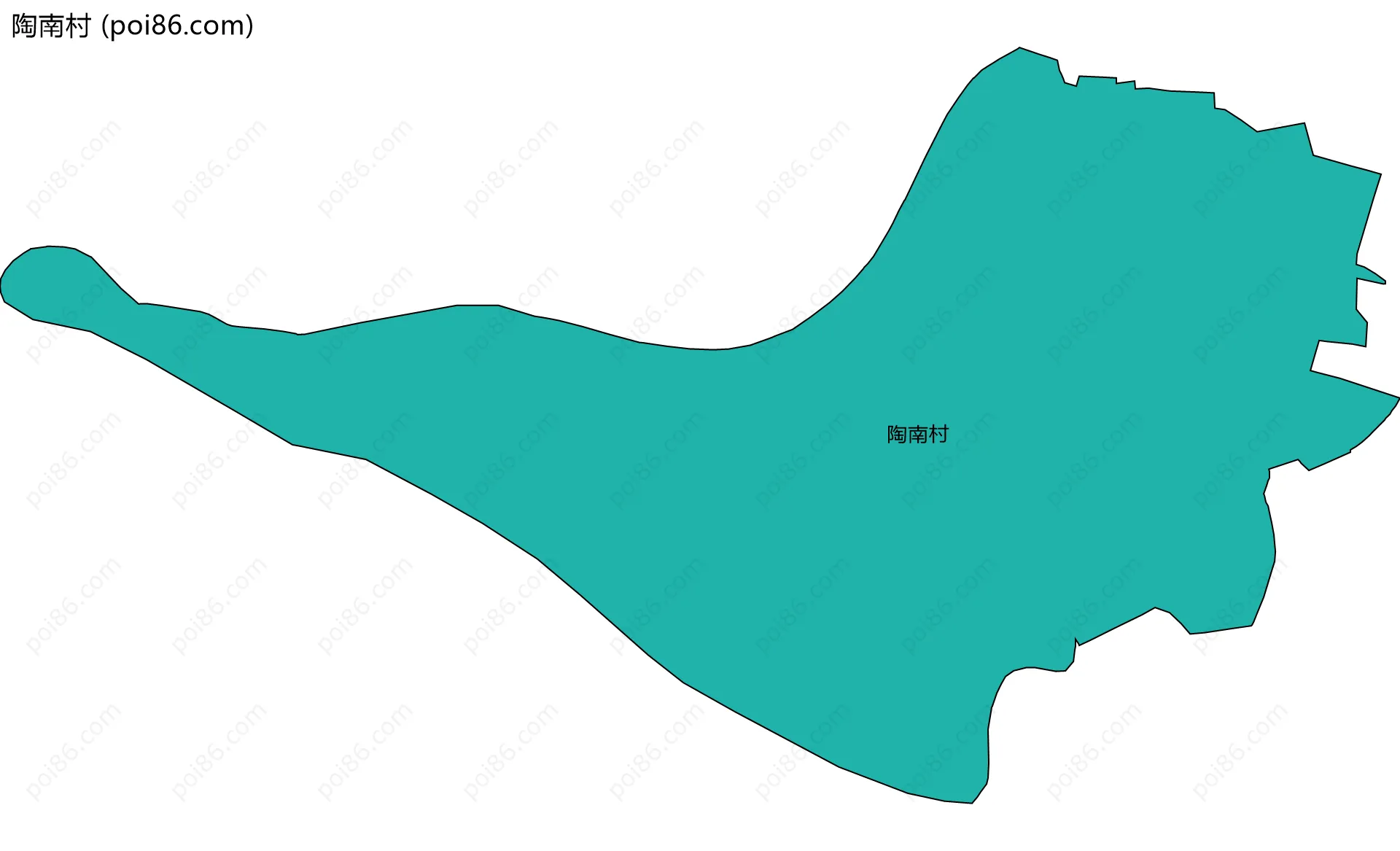 陶南村边界地图