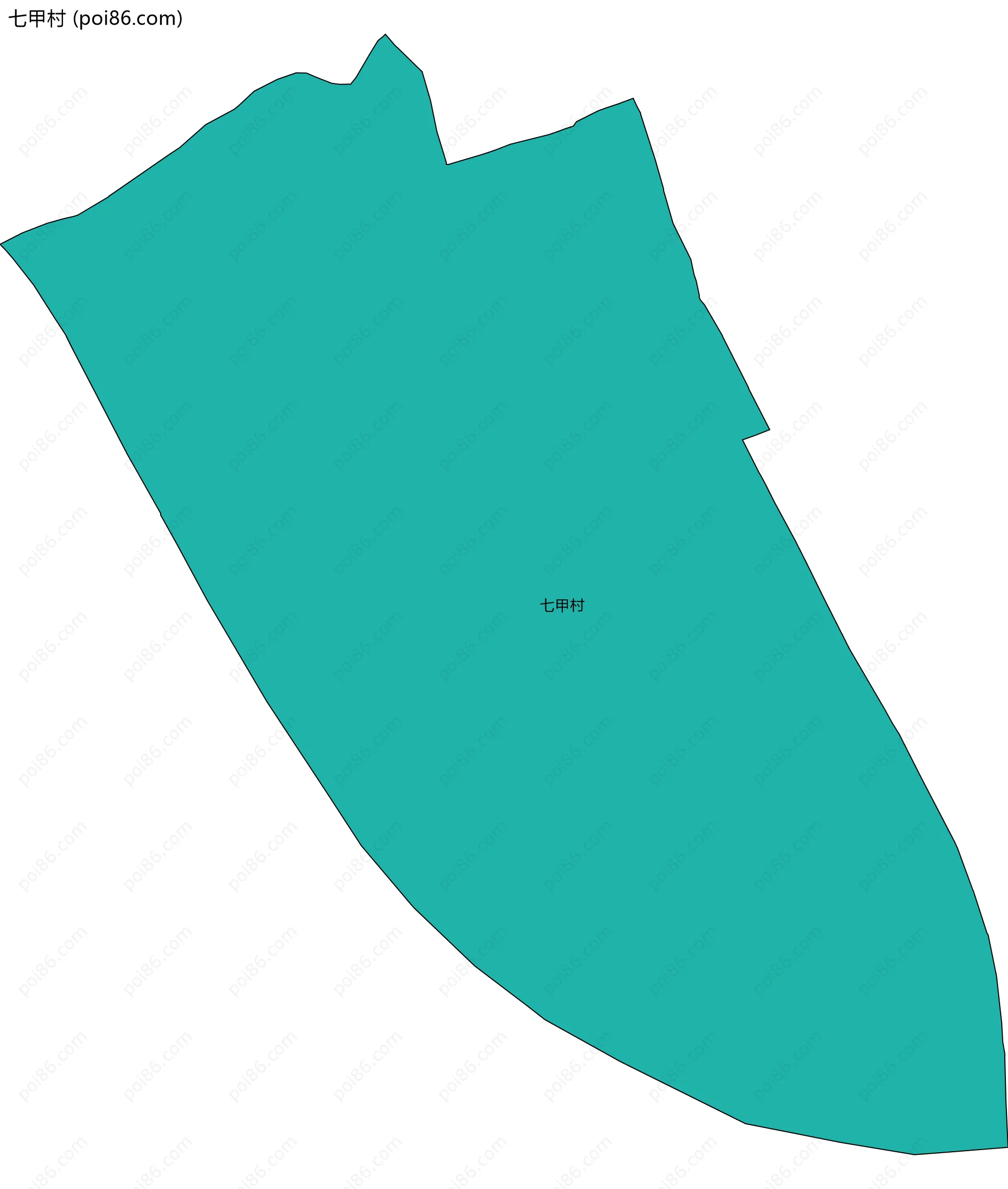 七甲村边界地图