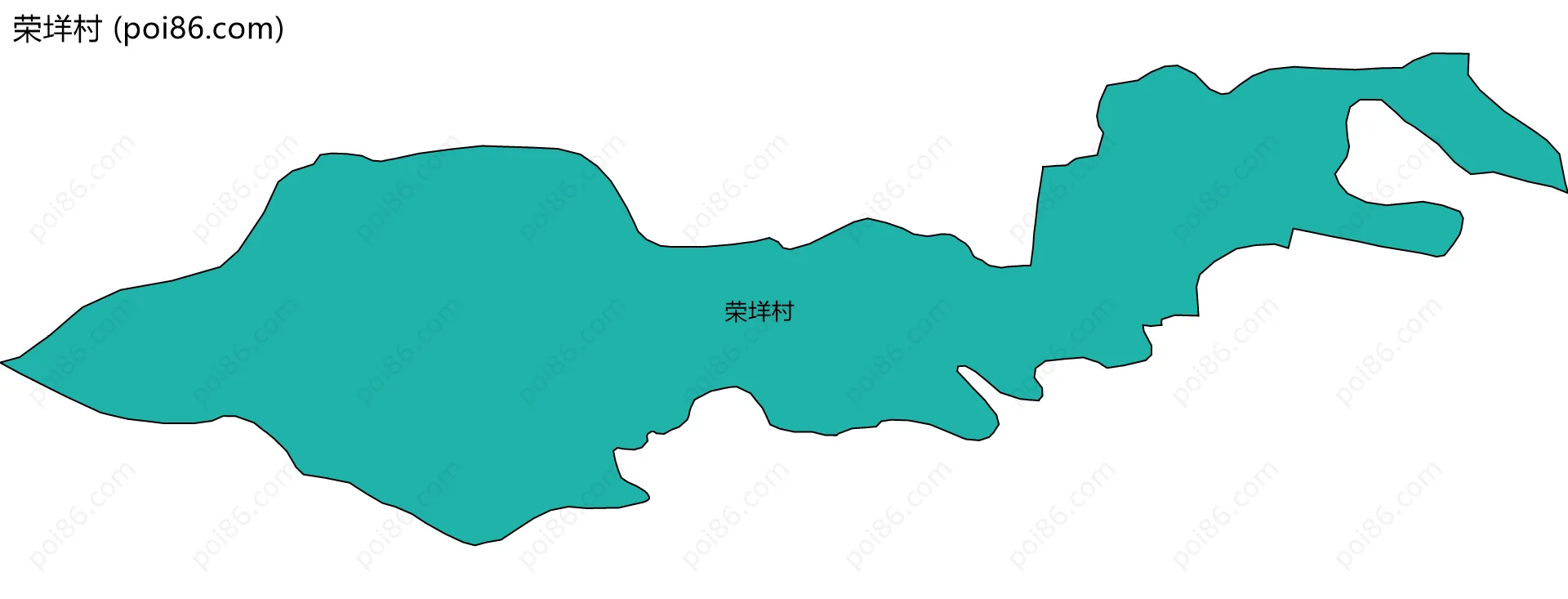 荣垟村边界地图