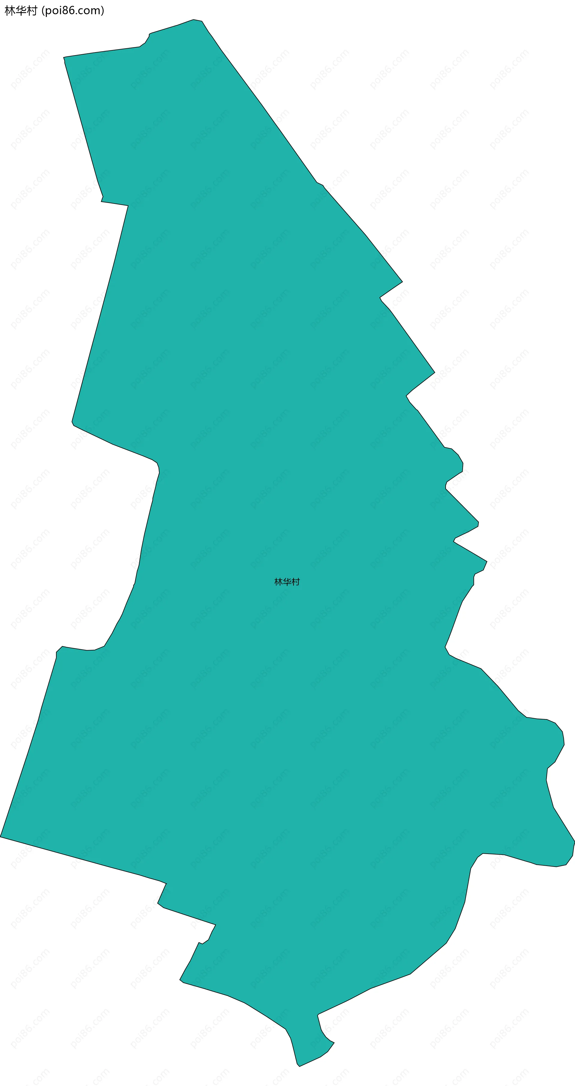 林华村边界地图