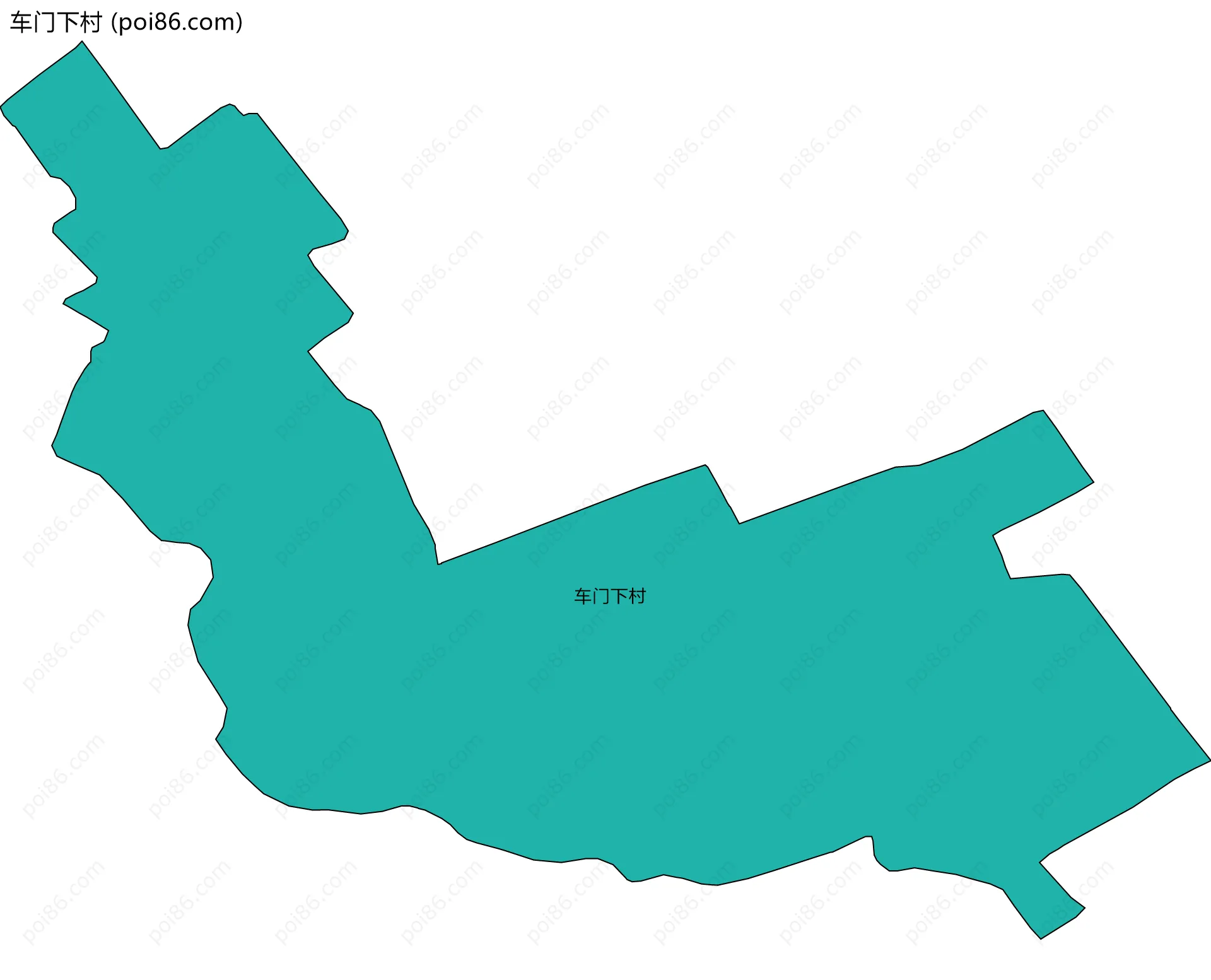 车门下村边界地图