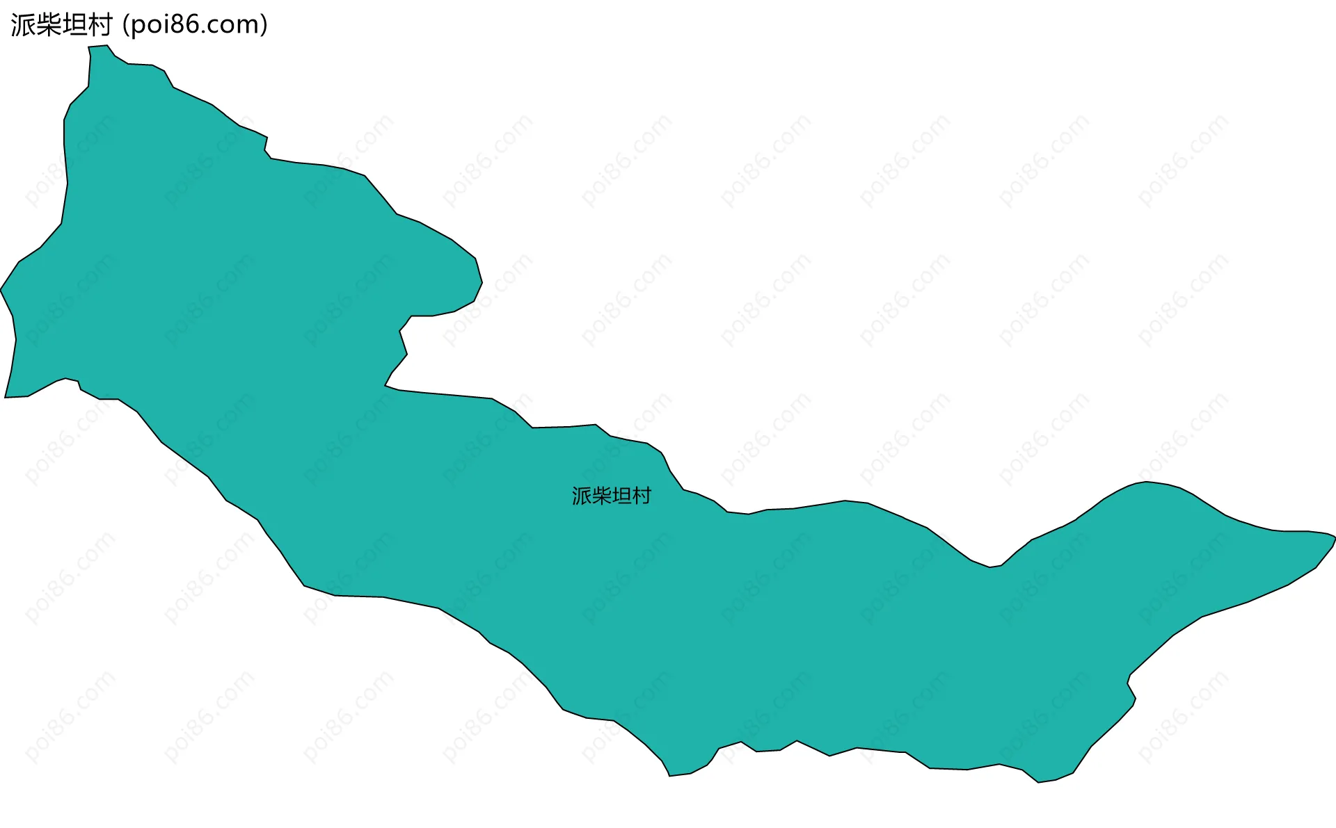 派柴坦村边界地图