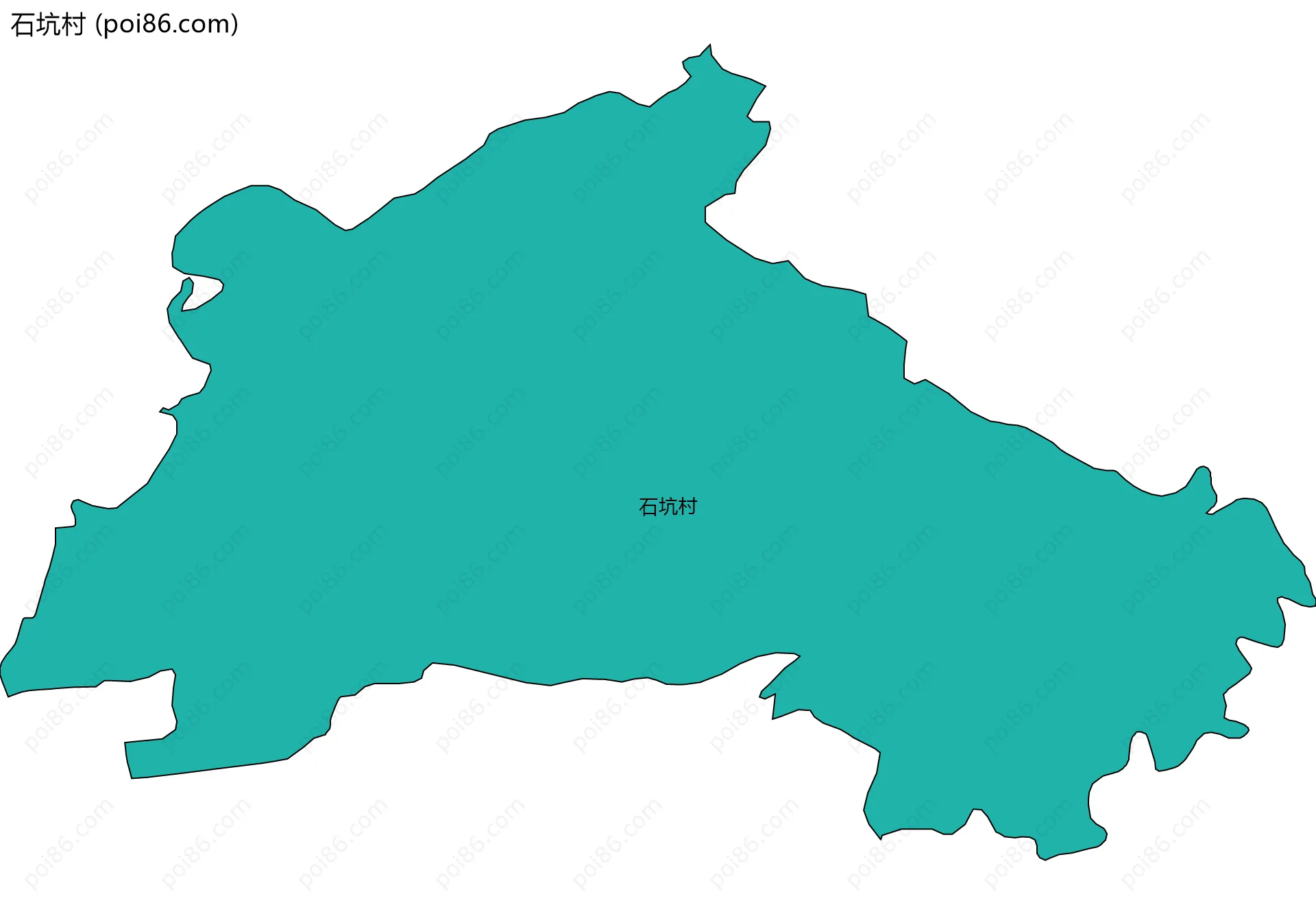 石坑村边界地图