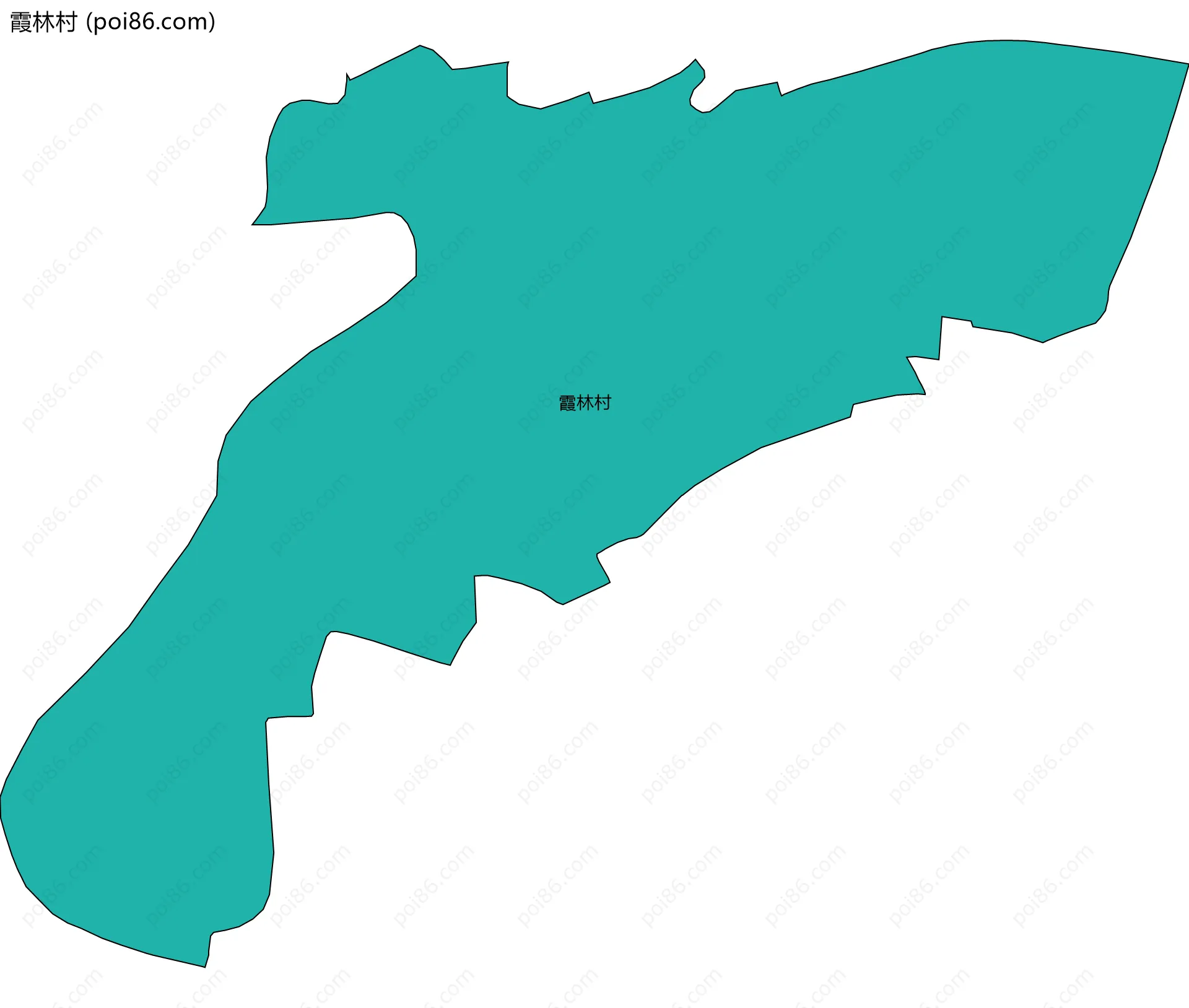 霞林村边界地图