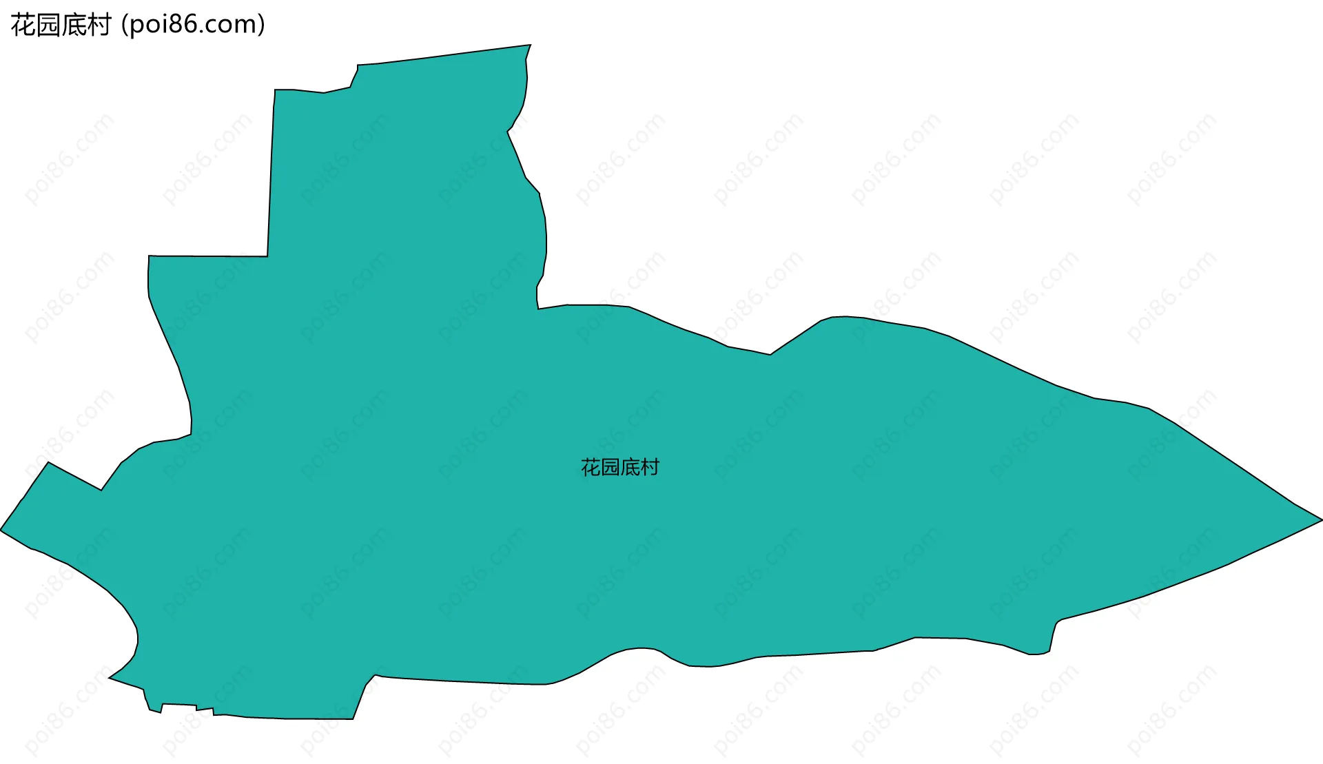 花园底村边界地图