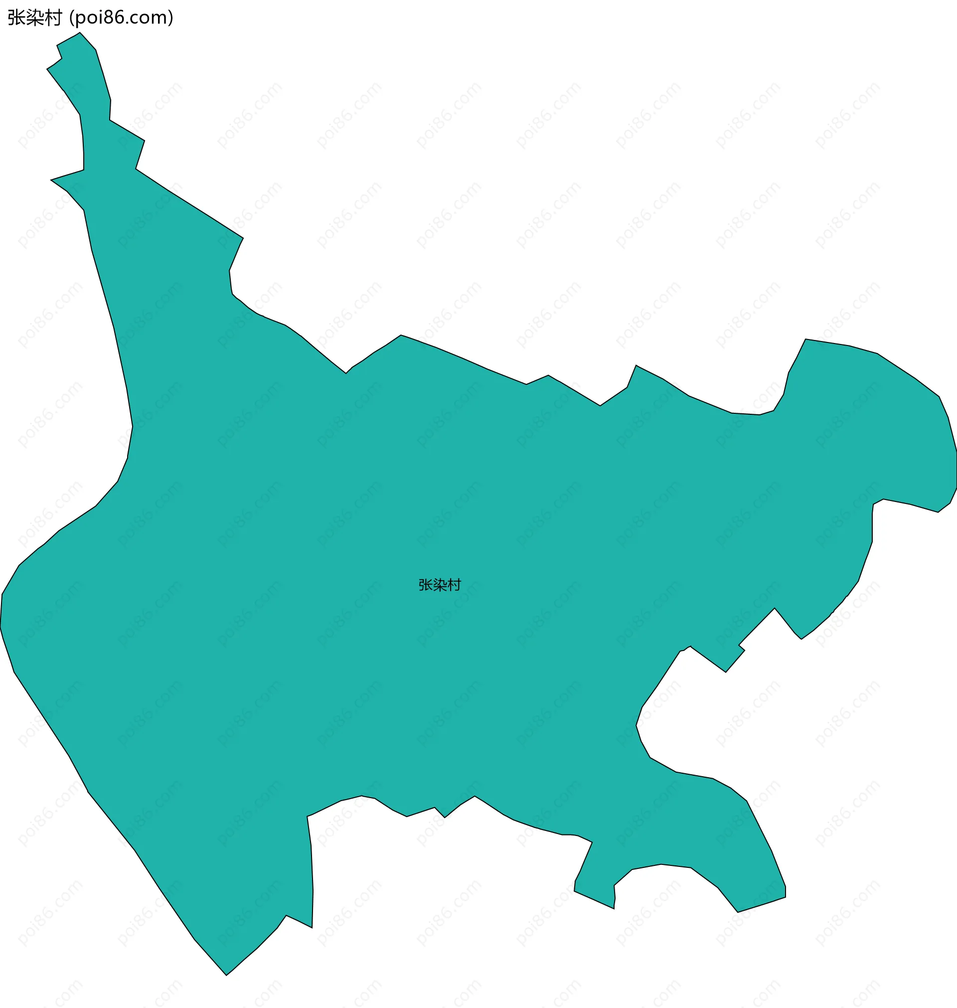 张染村边界地图