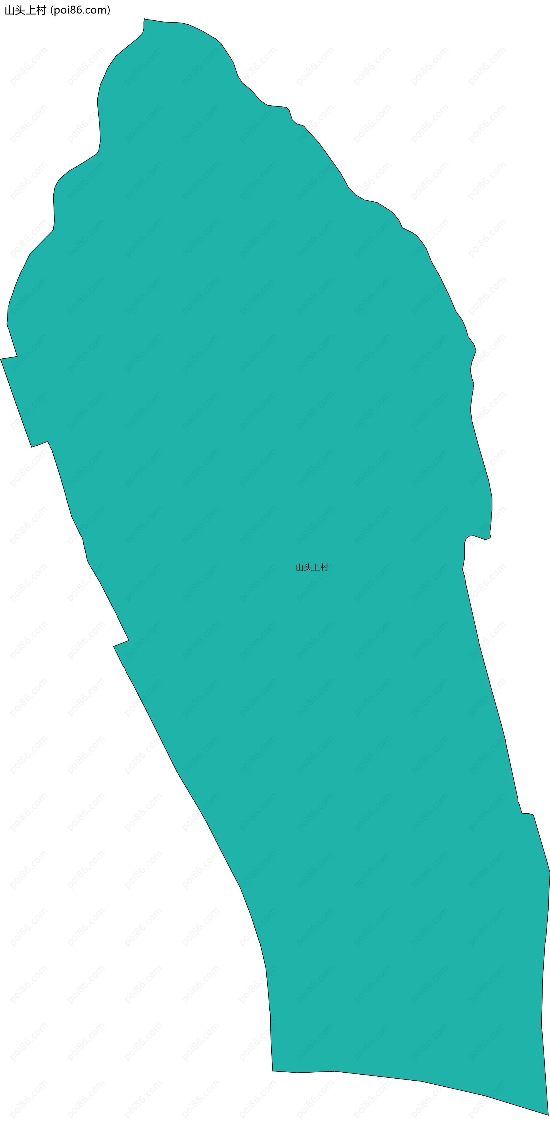 山头上村边界地图