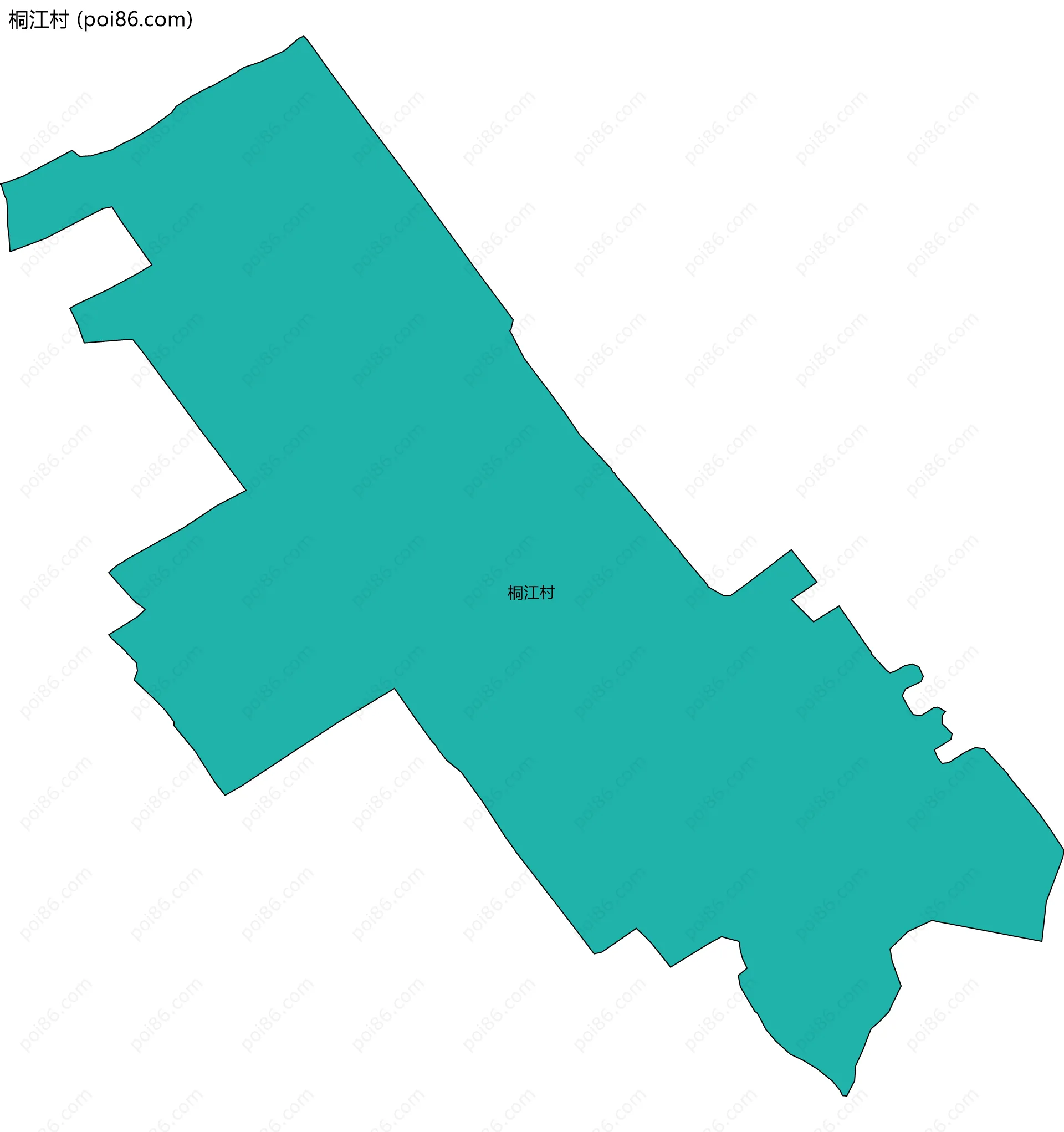 桐江村边界地图